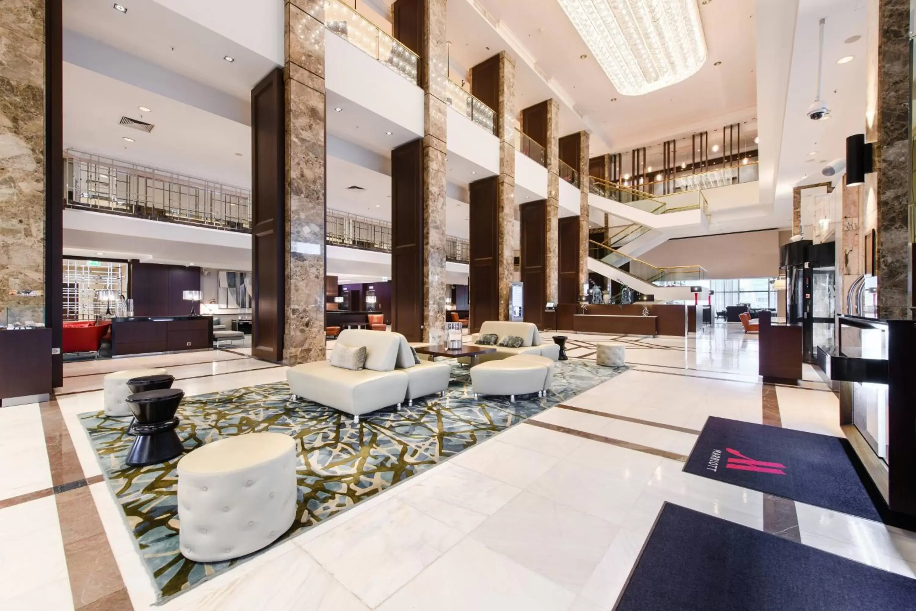 Lobby or reception in Warsaw Marriott Hotel