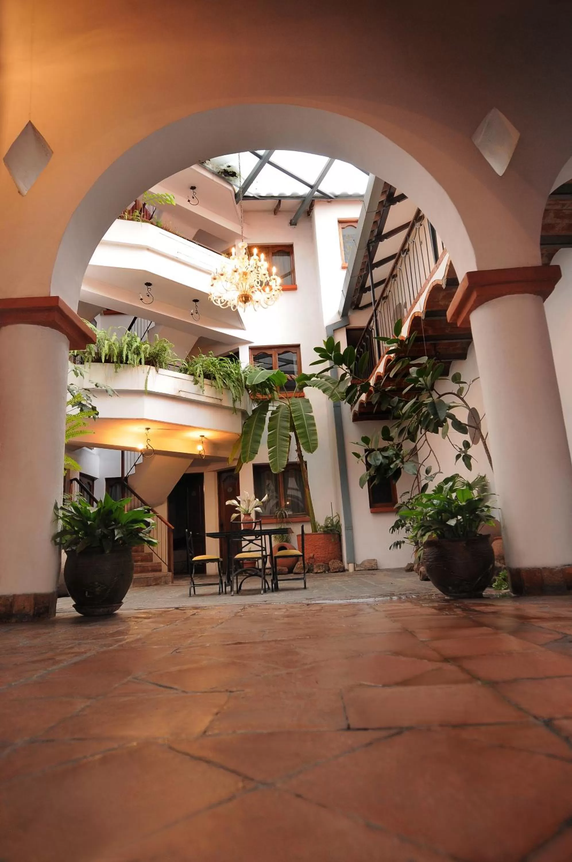 Patio in Hostal Recoleta Sur