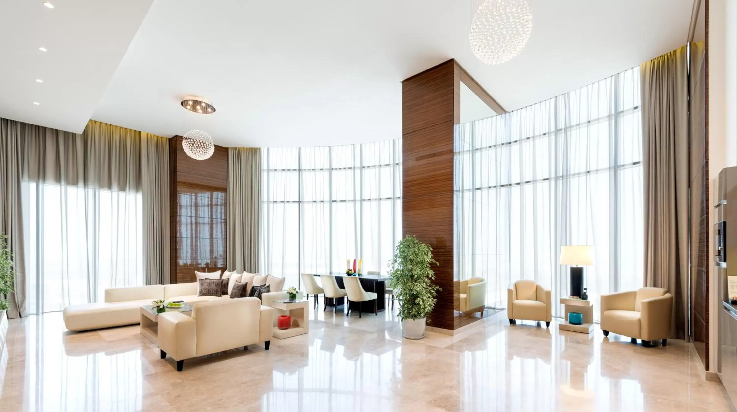 Living room in Fraser Suites Diplomatic Area Bahrain