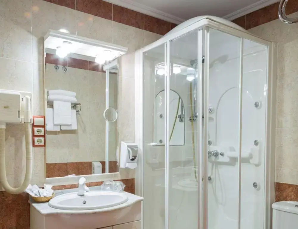 Shower, Bathroom in Hotel Real de Castilla