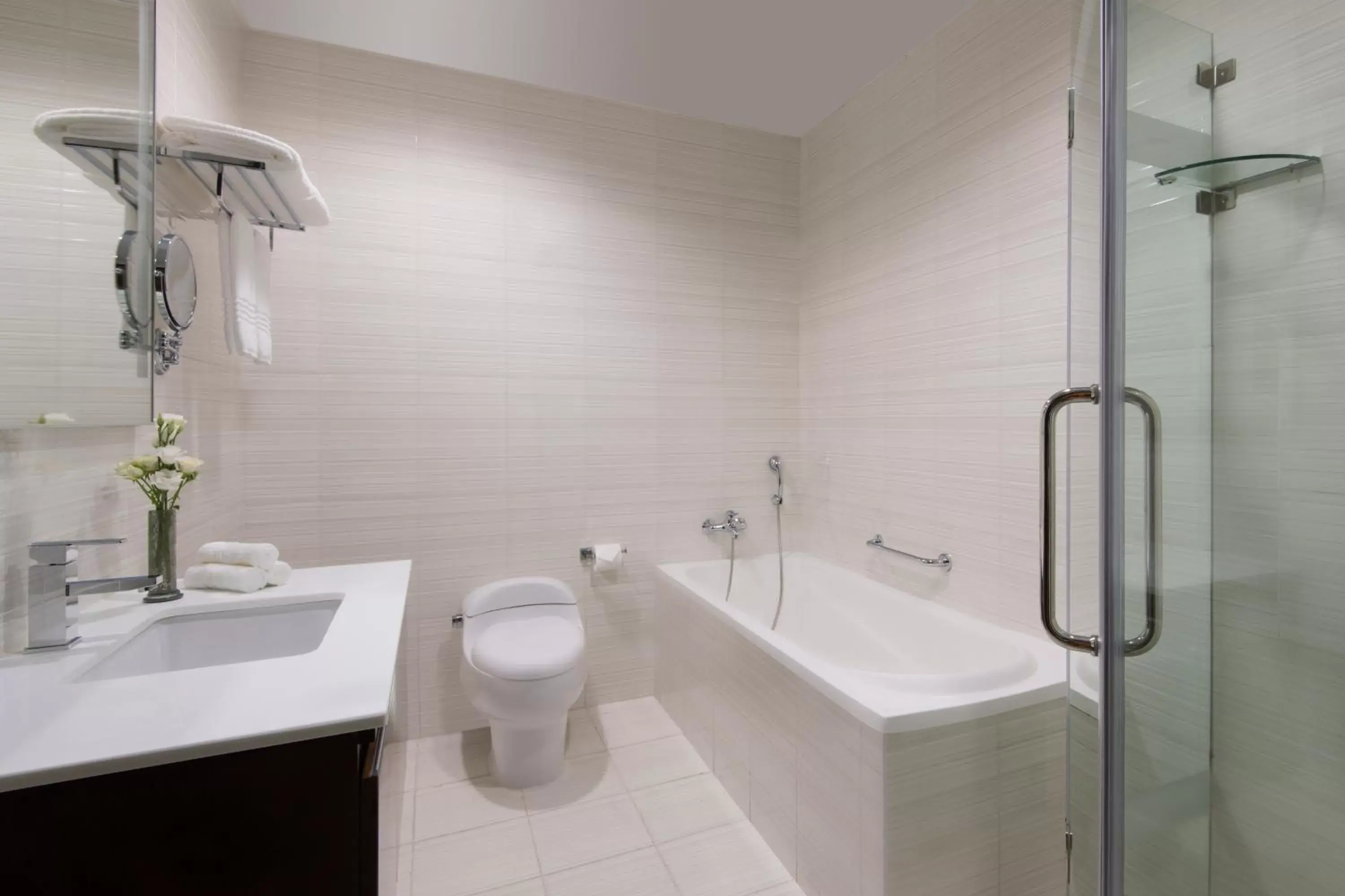 Property building, Bathroom in Marriott Executive Apartments City Center Doha