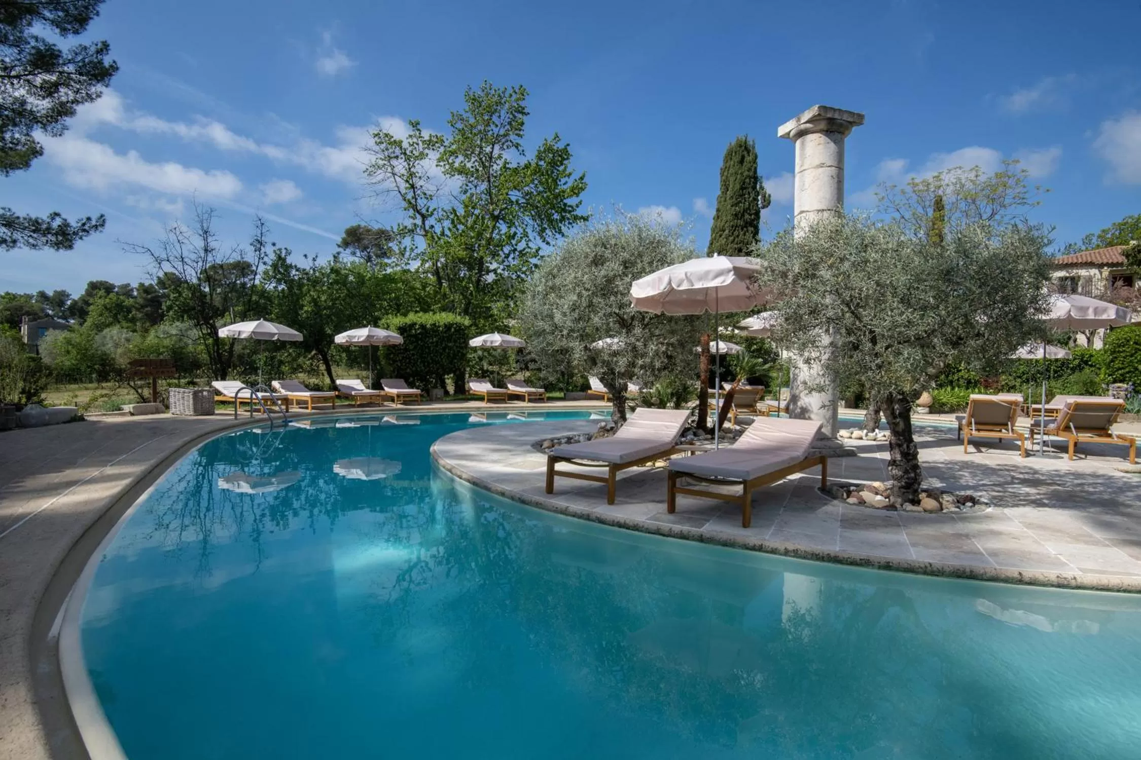Swimming pool in Hotel Les Messugues