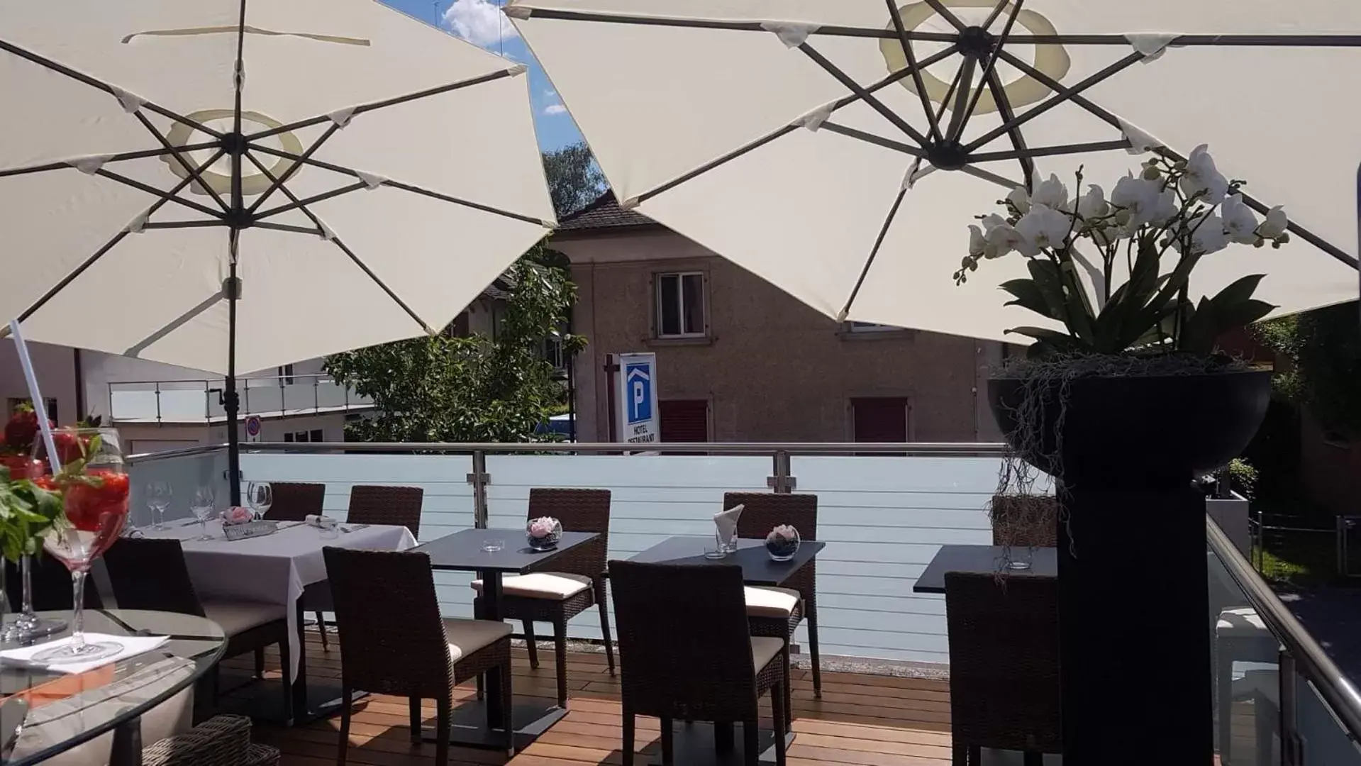 Patio, Restaurant/Places to Eat in Sommerau-Ticino Swiss Quality Hotel