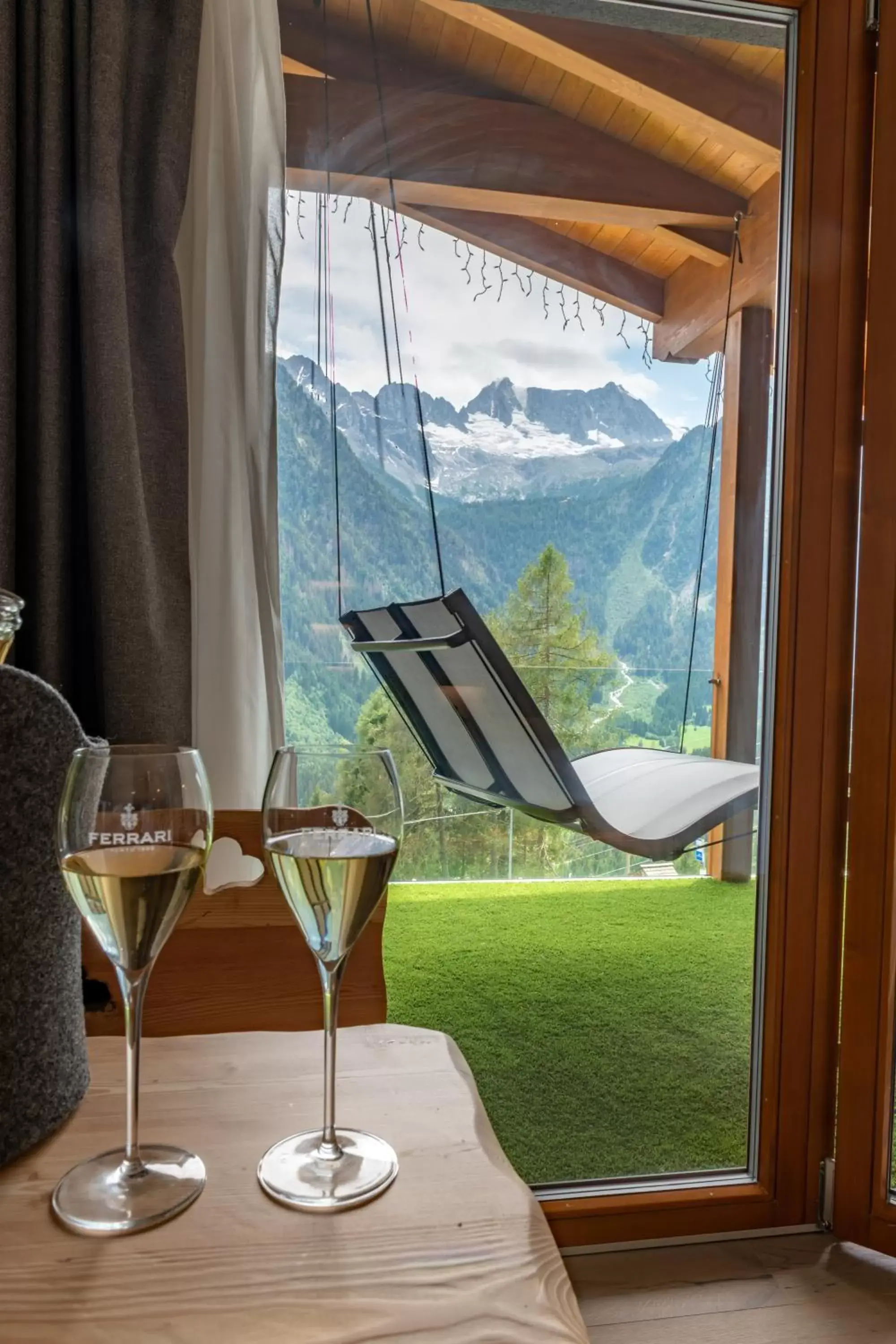 Balcony/Terrace, Mountain View in Hotel Chalet Al Foss