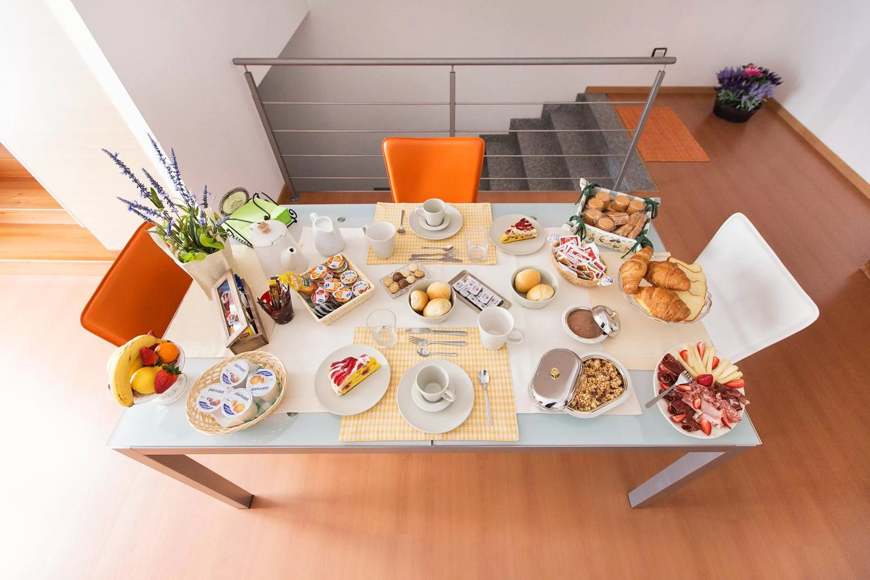 Food and drinks in B&B La Corte