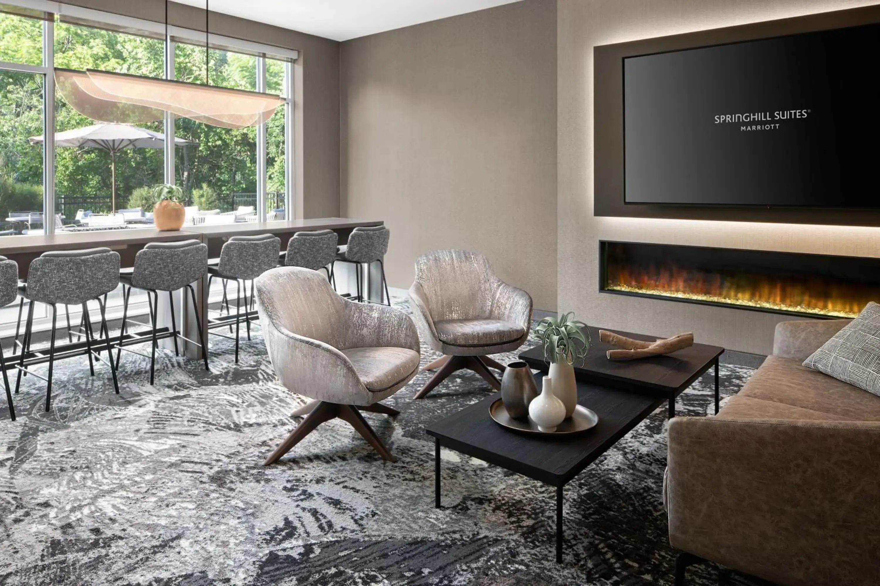 Lobby or reception, Seating Area in SpringHill Suites by Marriott Kalamazoo Portage