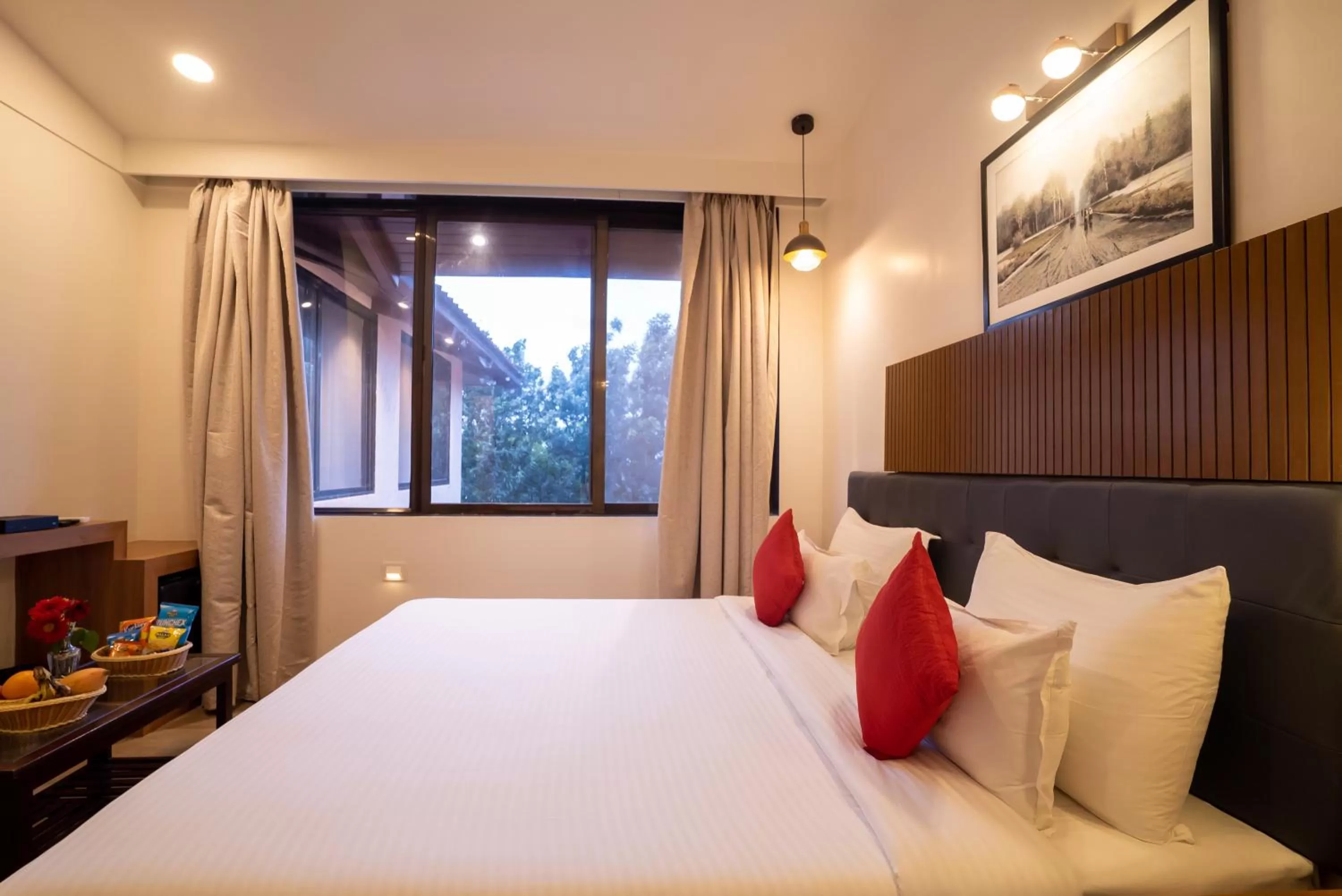 Bed in Jivanta Mahabaleshwar