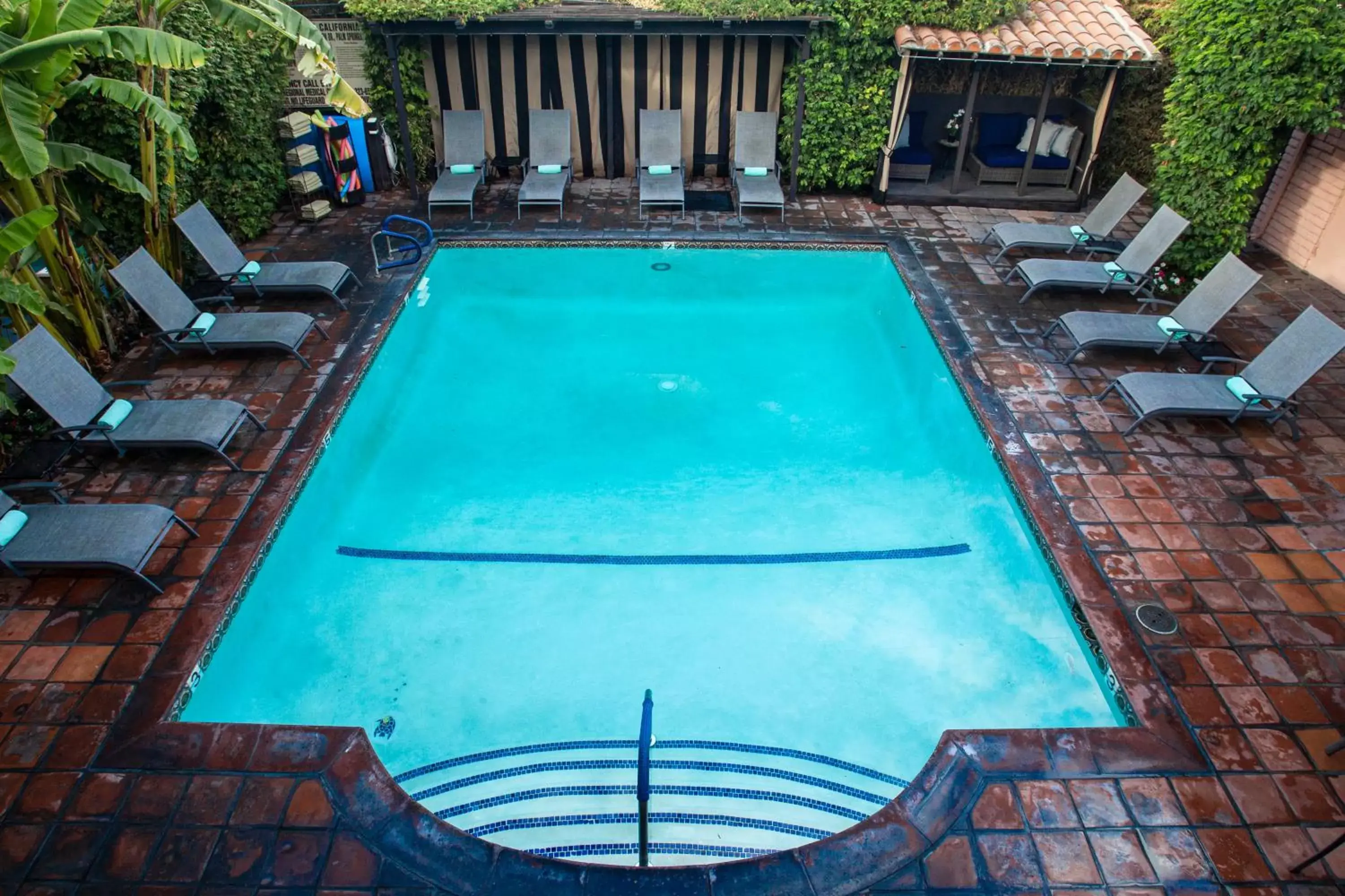 Pool View in Hotel California