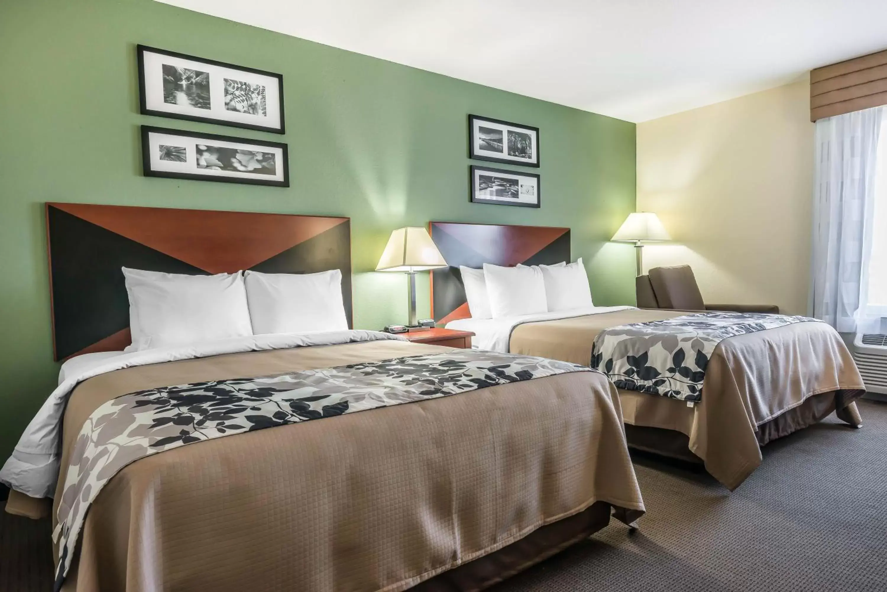 Queen Room with Two Queen Beds - Accessible/Non-Smoking  in Sleep Inn & Suites University/Shands