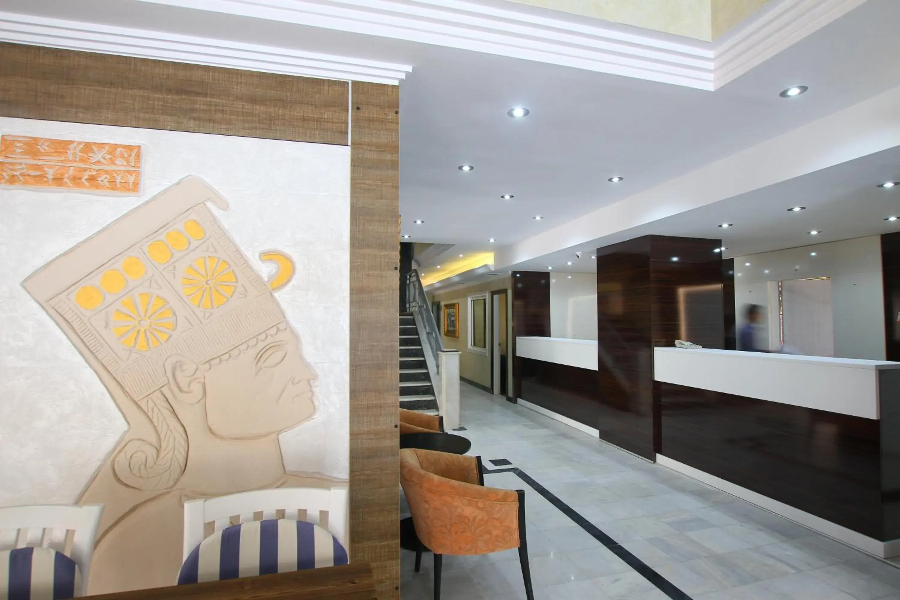 Property building, Lobby/Reception in Myra Hotel