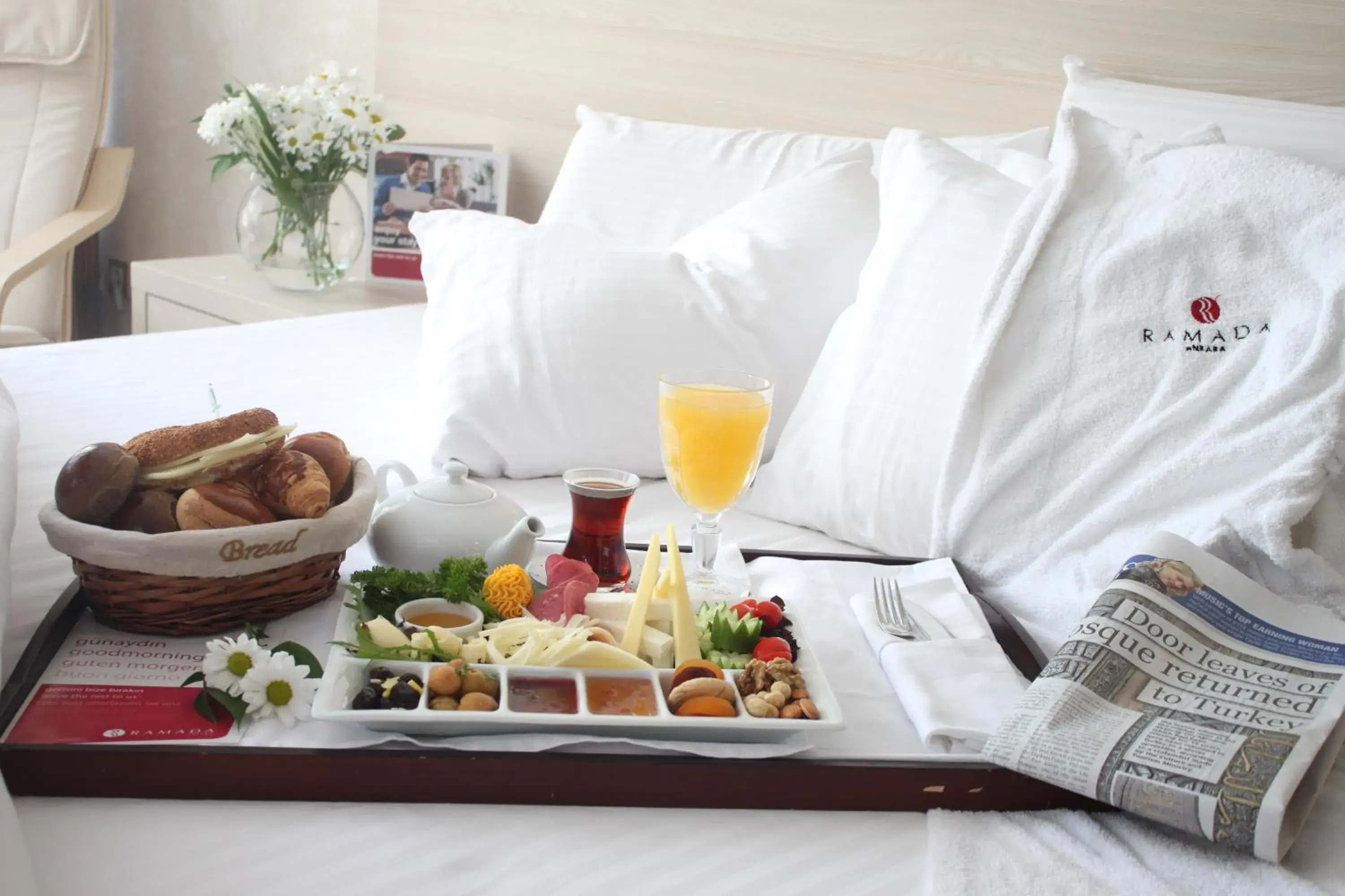 Food, Bed in Ramada by Wyndham Ankara Food, Bed in Ramada by Wyndham Ankara