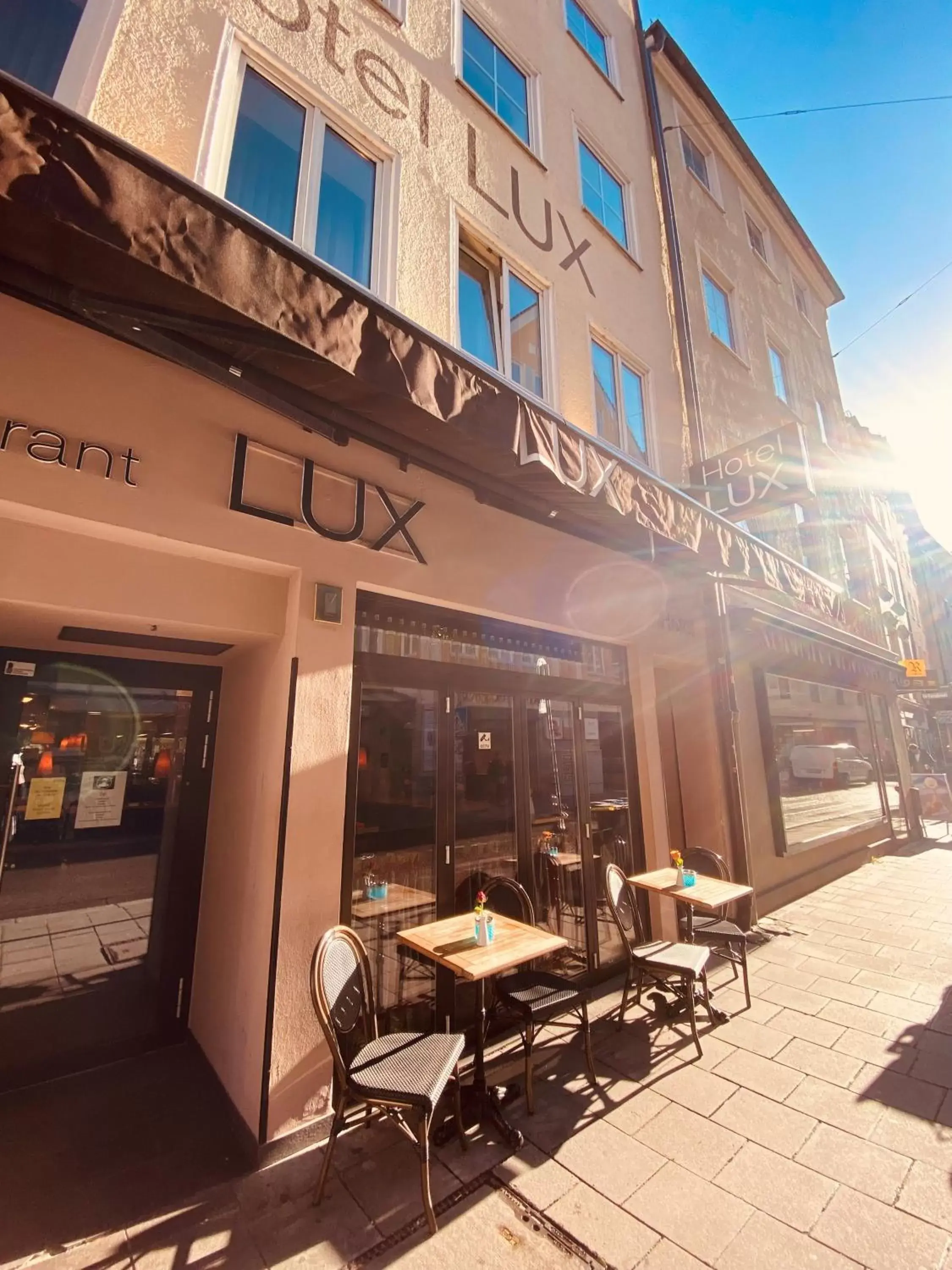 Property building in Hotel Lux