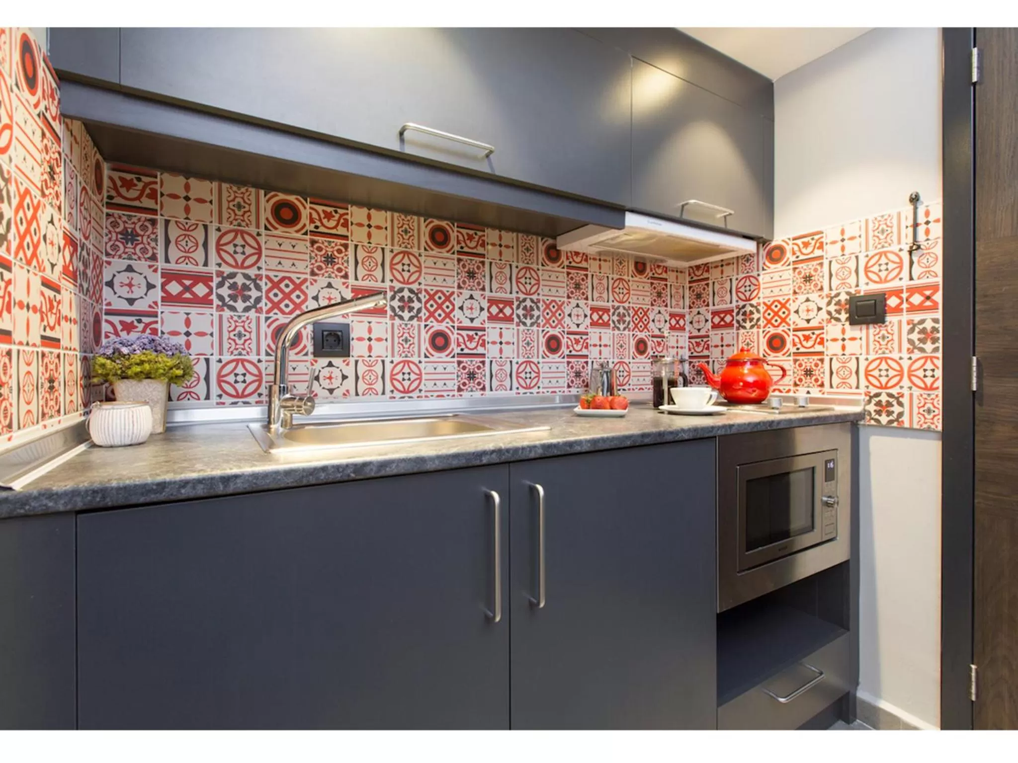 Kitchen or kitchenette in Lampa Design Hotel-Special Category