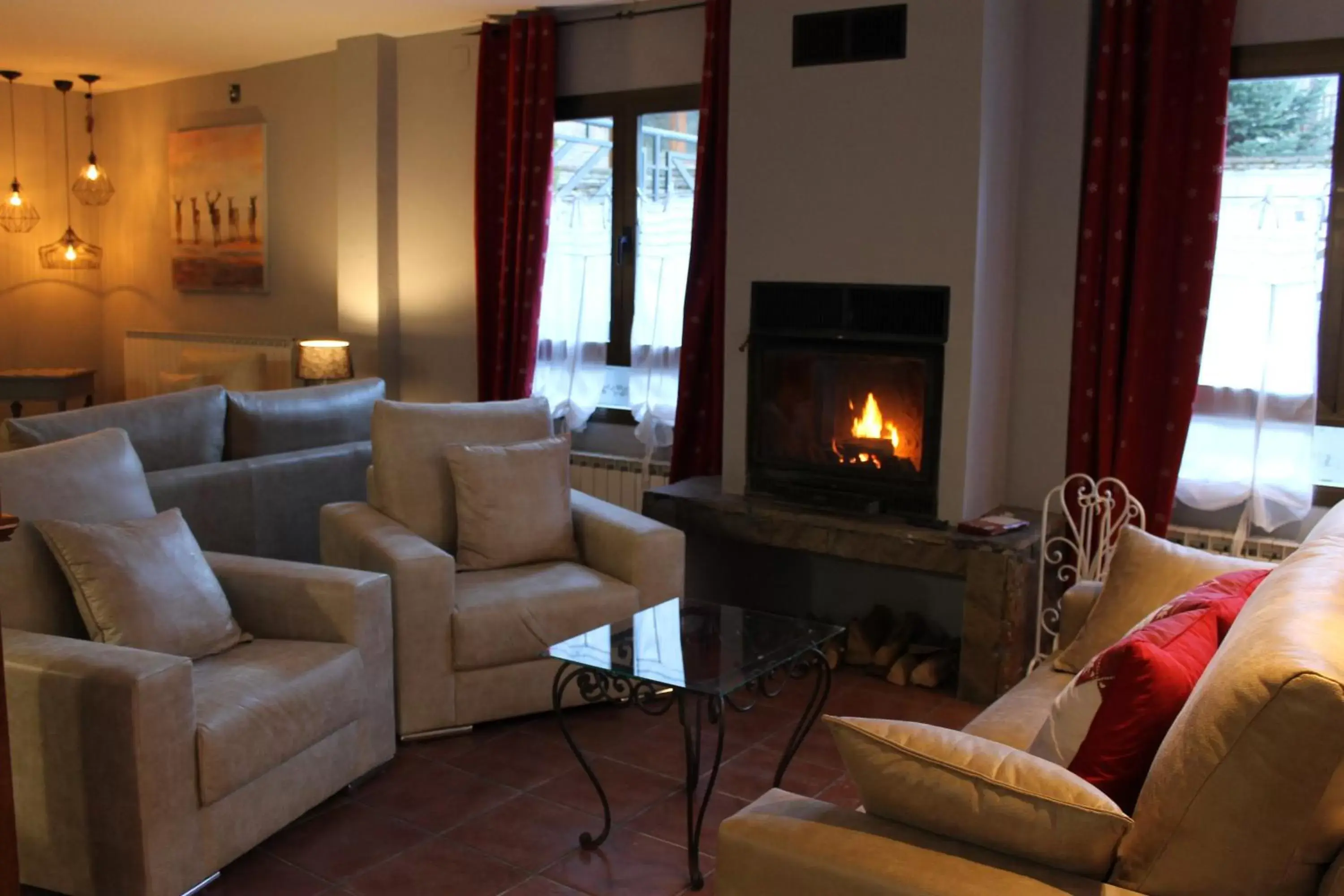 Communal lounge/ TV room, Seating Area in Hotel AA Beret