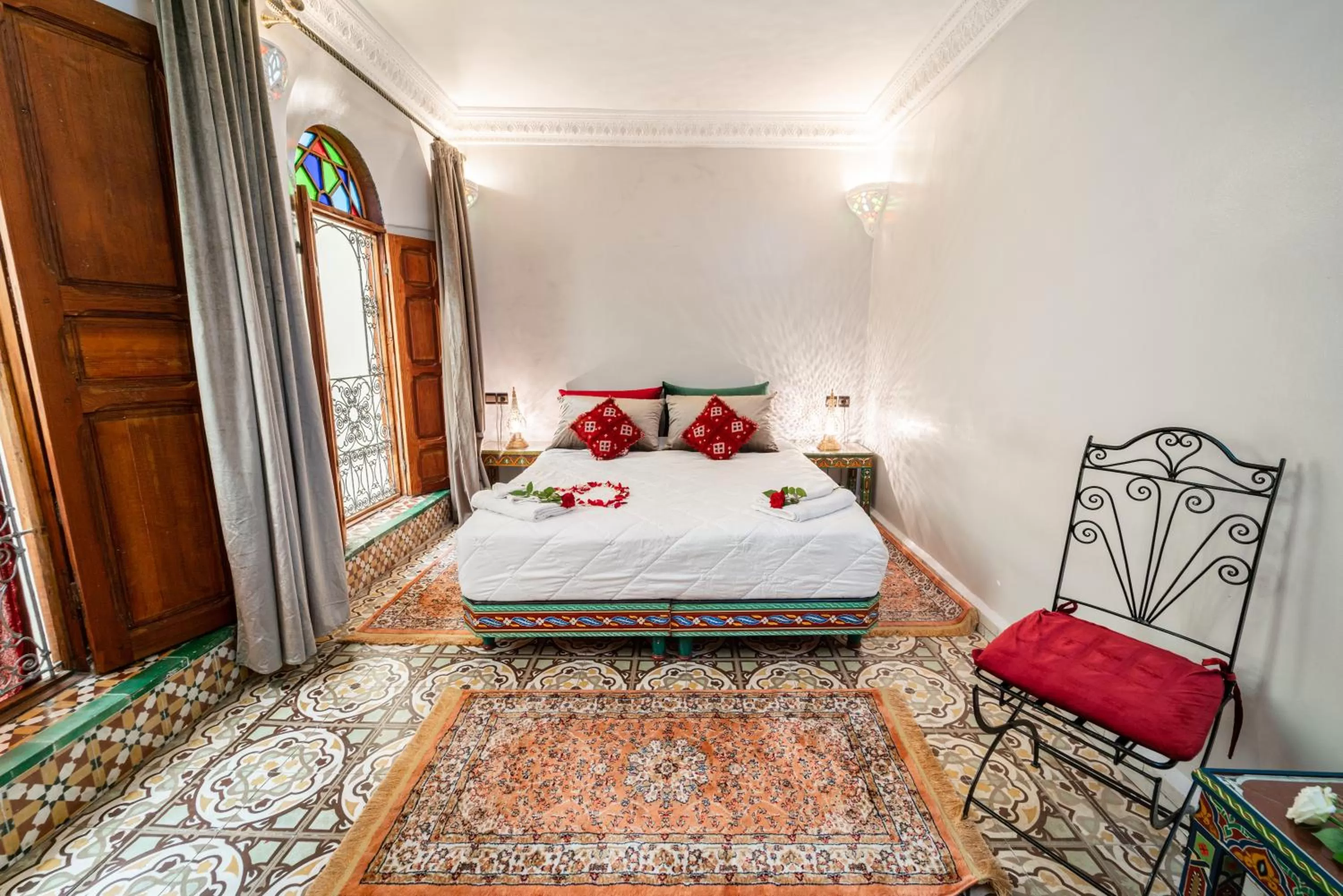 Bed in Riad Taj Salma