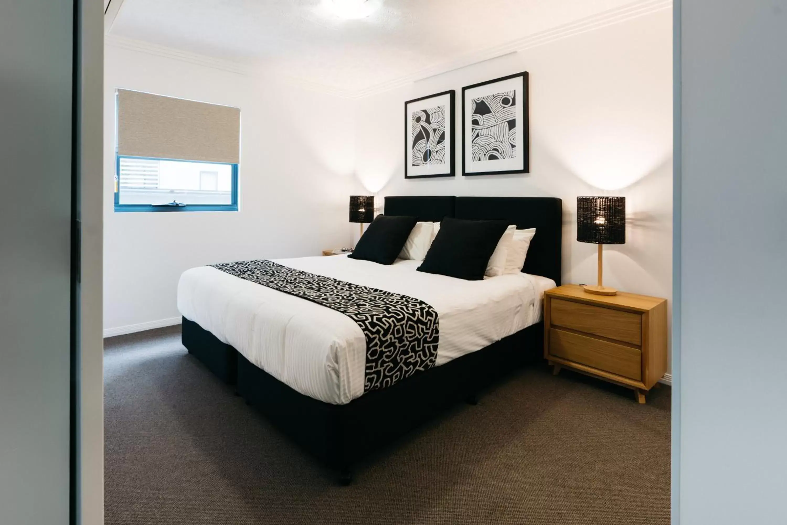 Bedroom, Bed in Gabba Central Apartments