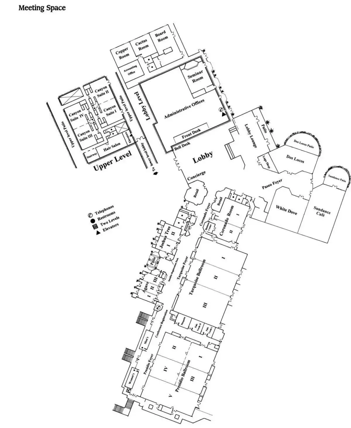 Spa and wellness centre/facilities, Floor Plan in El Conquistador Tucson, A Hilton Resort