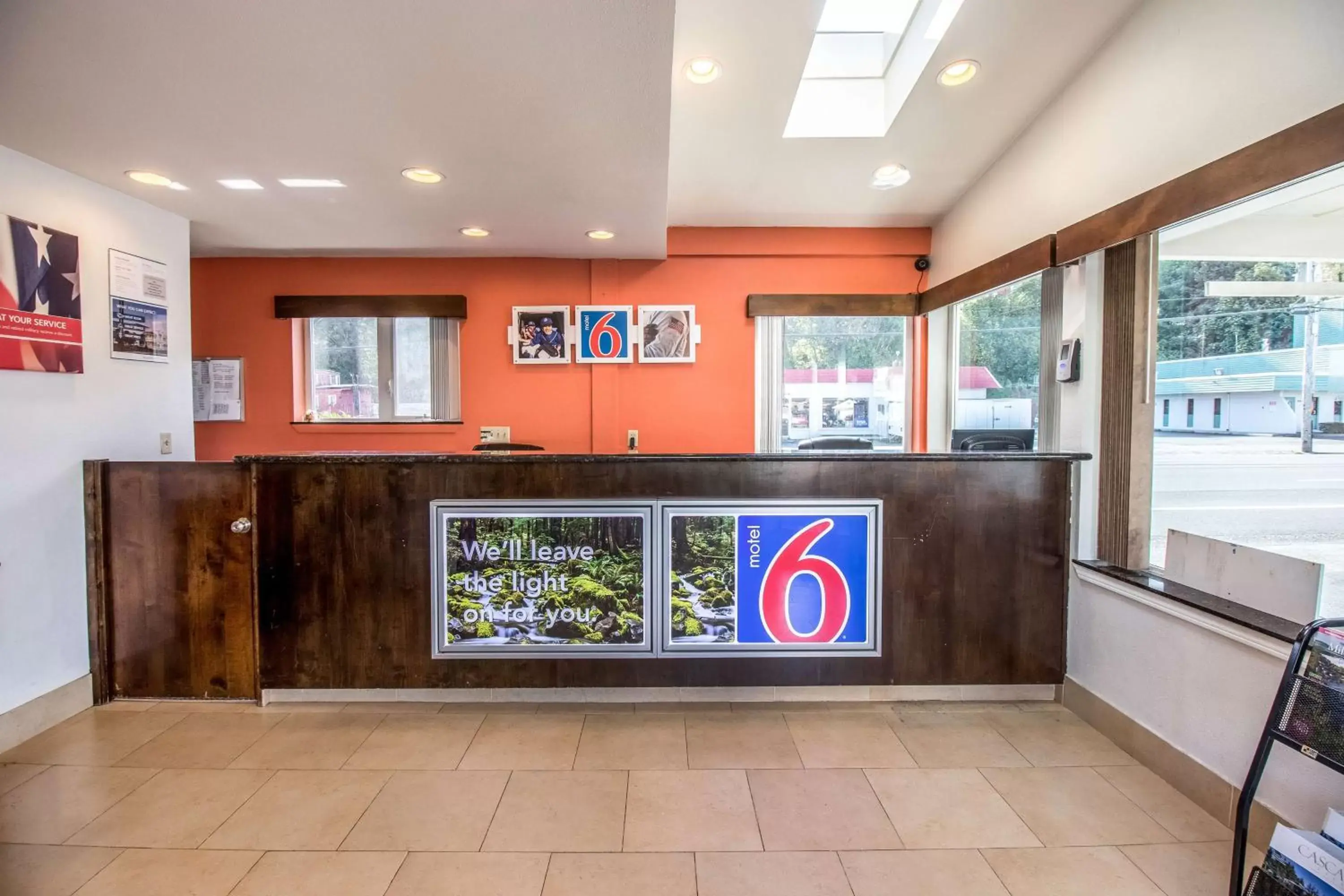 Property logo or sign, Lobby/Reception in Motel 6-Astoria, OR