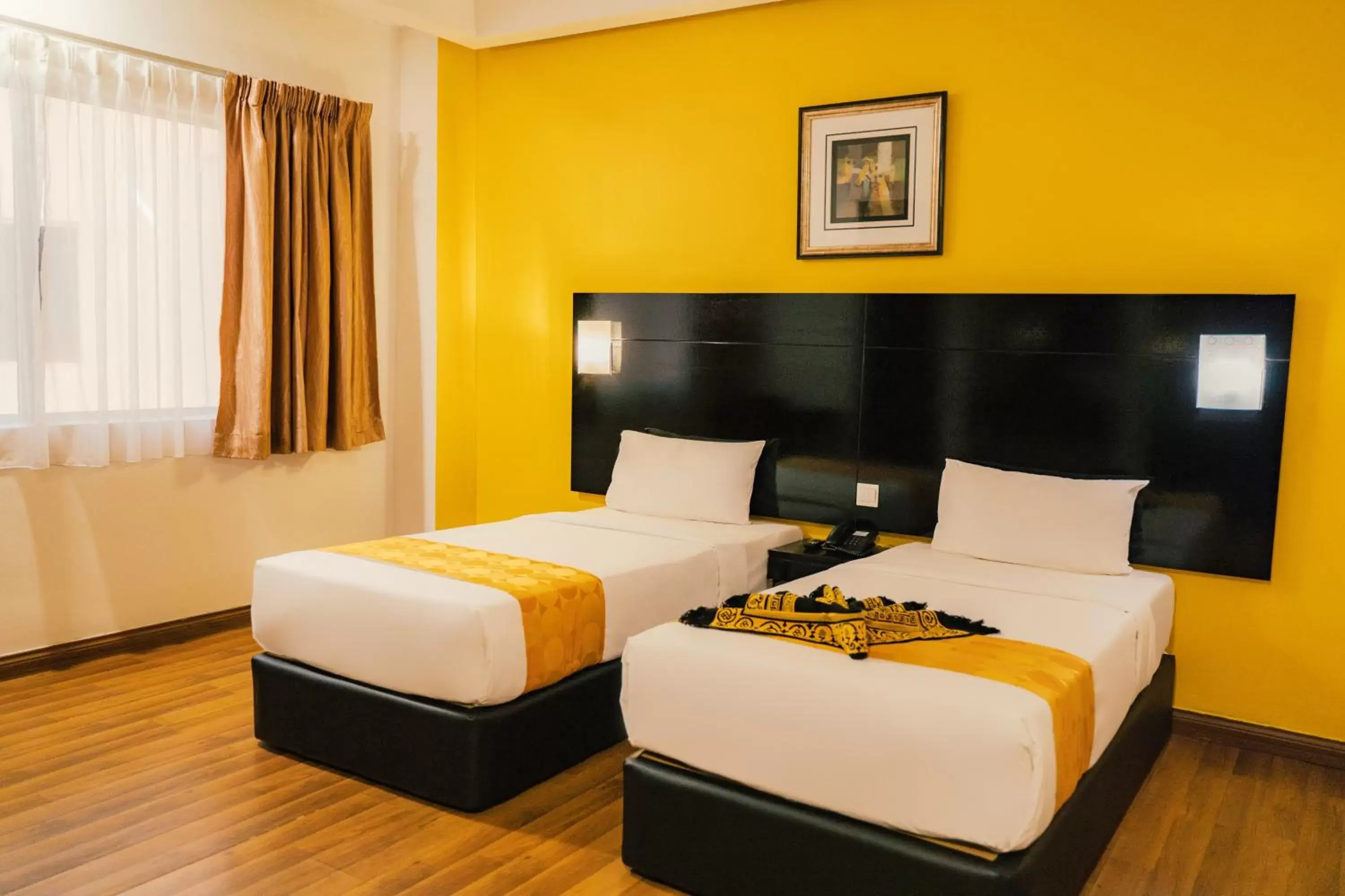 Bed in Hotel Sentral Riverview Melaka