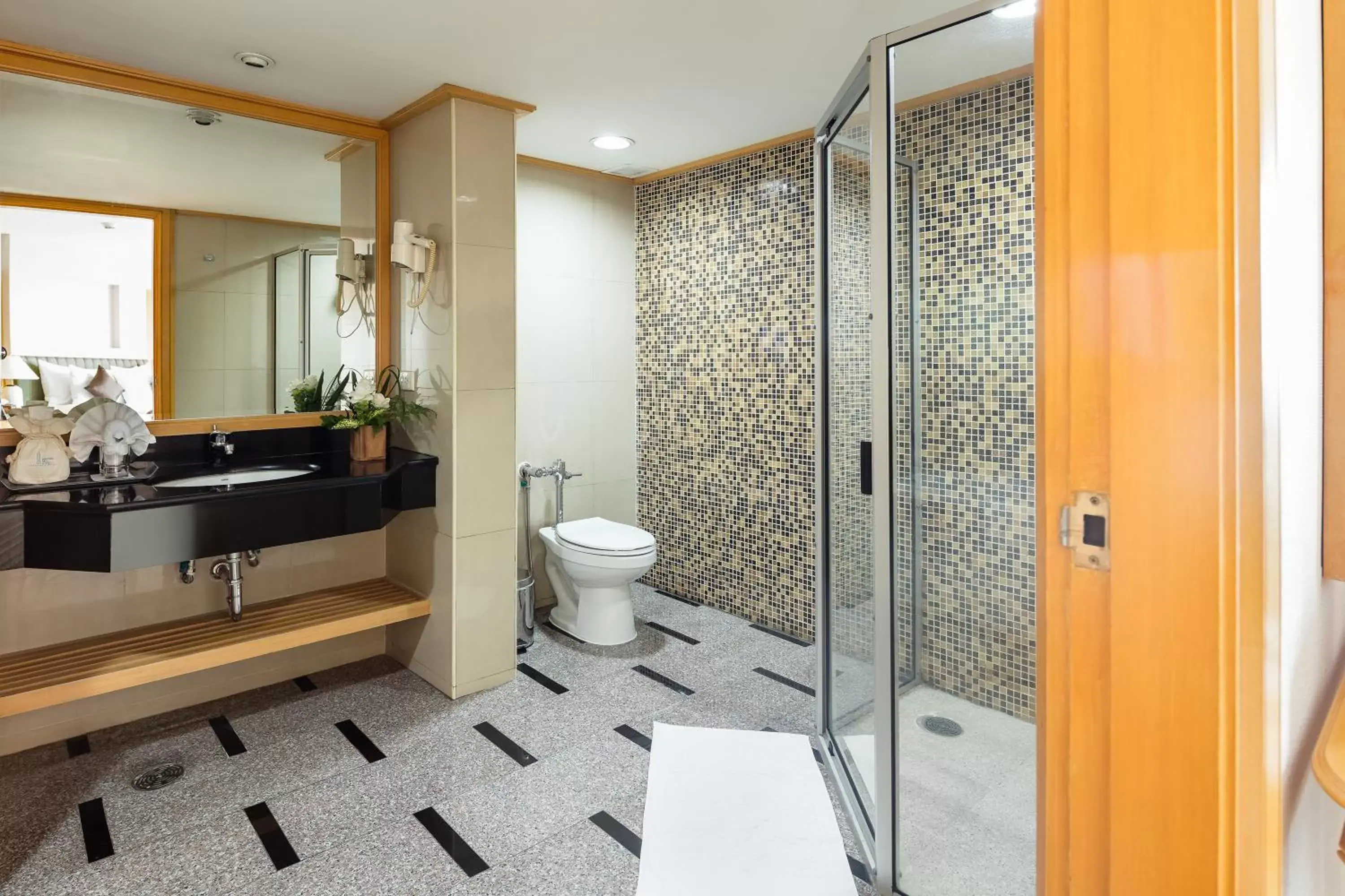 Shower, Bathroom in Baiyoke Sky Hotel
