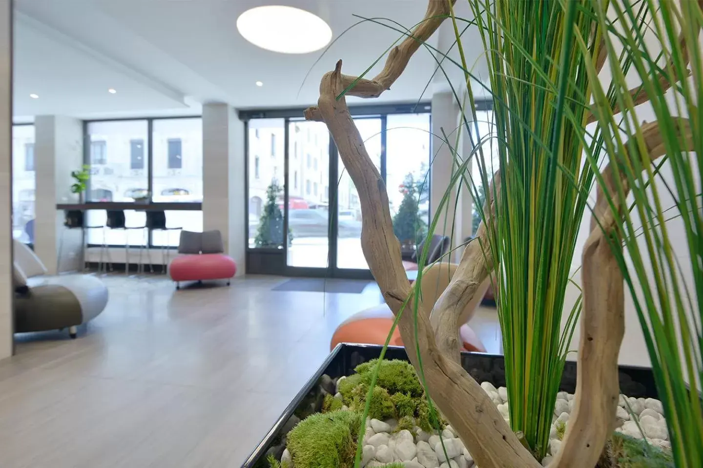 Lobby or reception in Hotel des Alpes