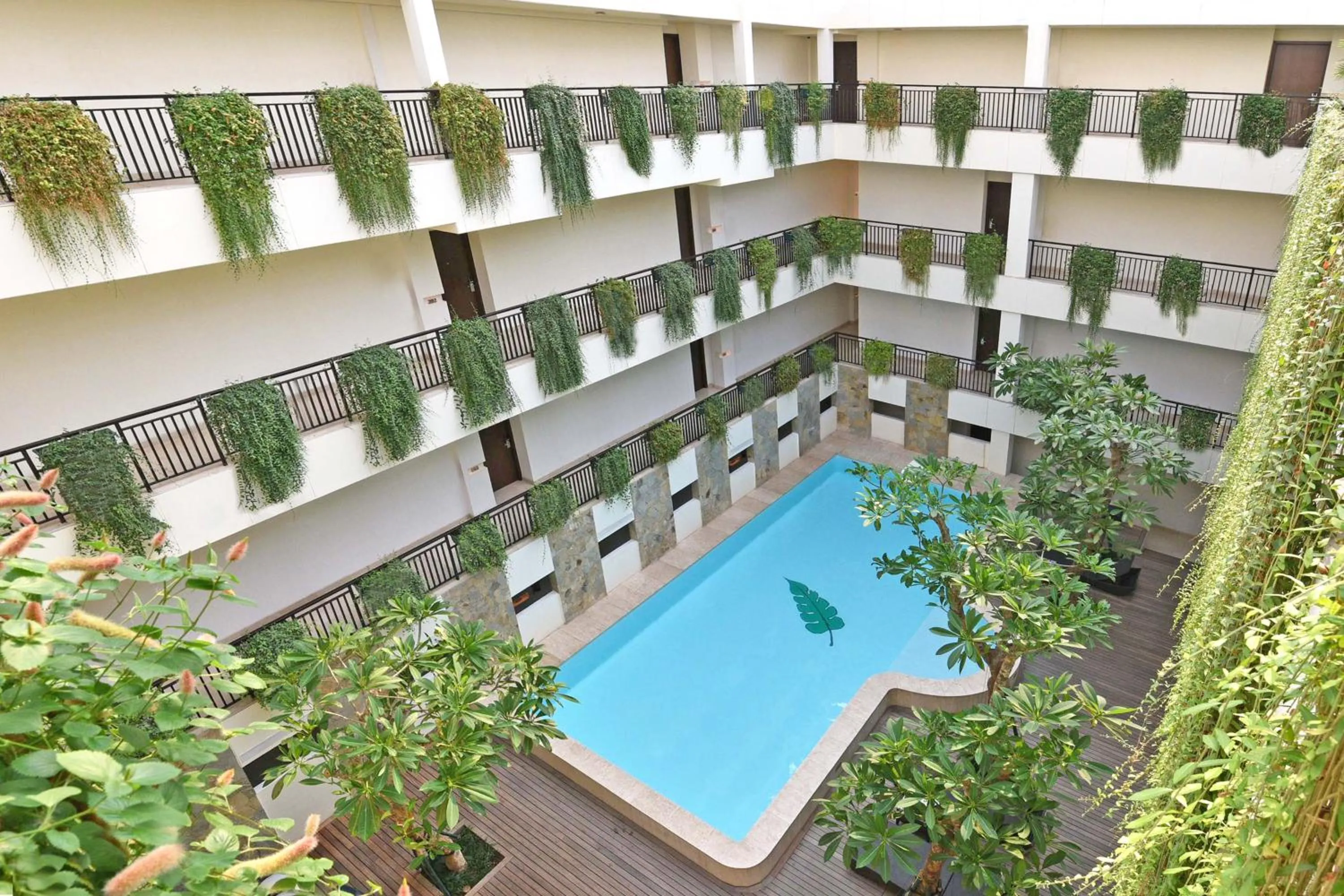 Pool view in Dwijaya House of Pakubuwono