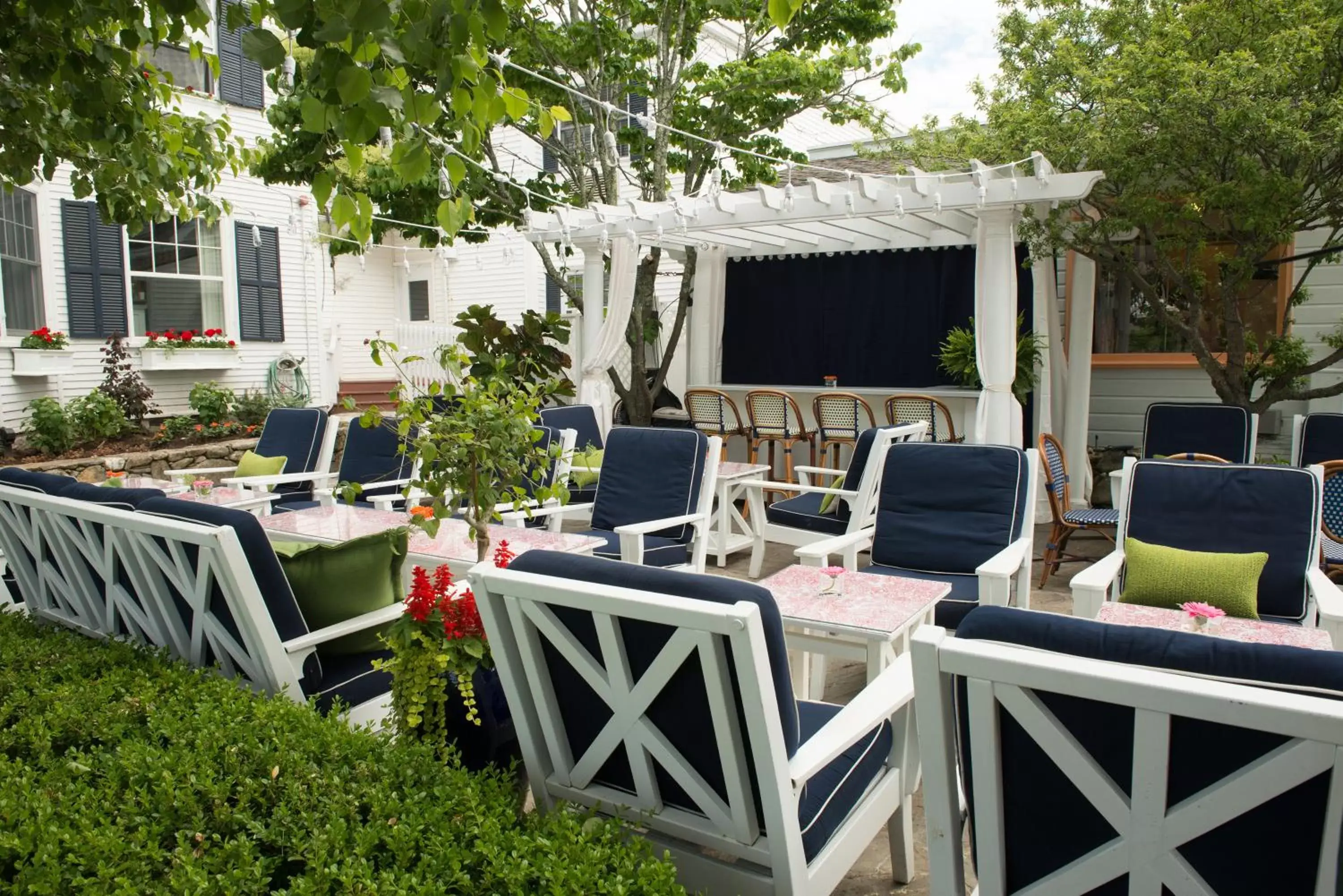 Patio in Kennebunkport Inn