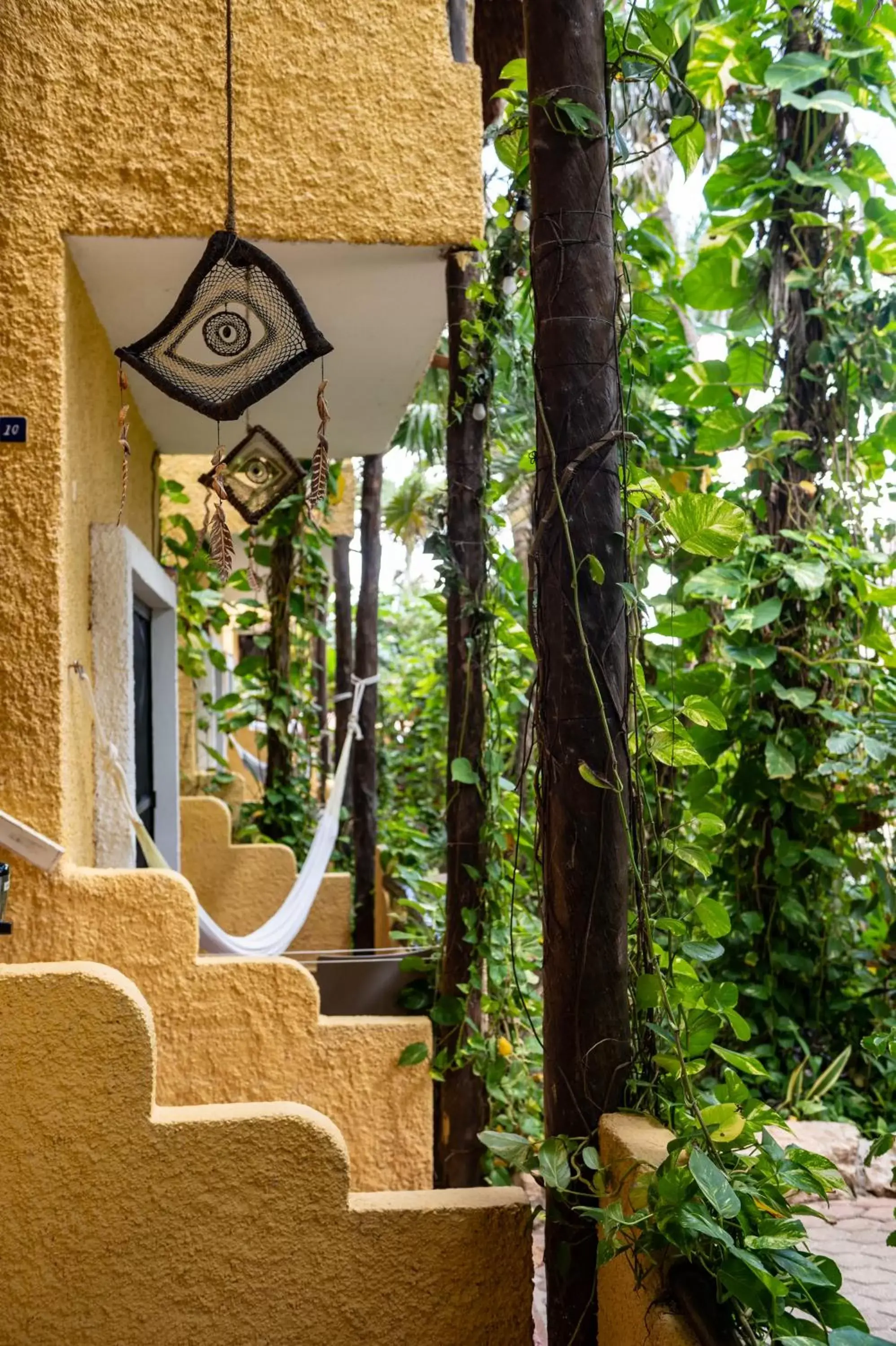 Garden view in Hotel Colibri Beach