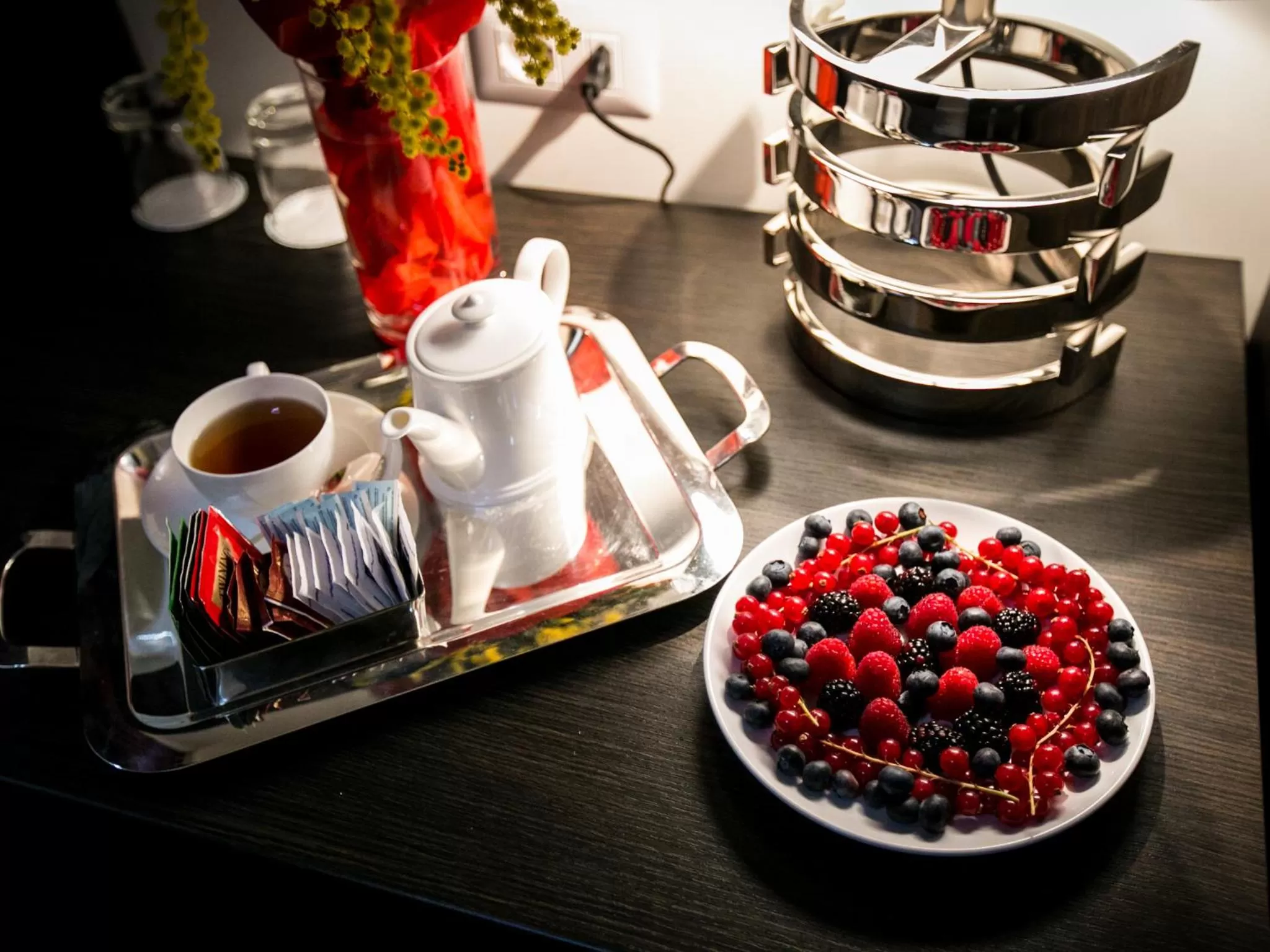 Coffee/tea facilities in Minerva Relais