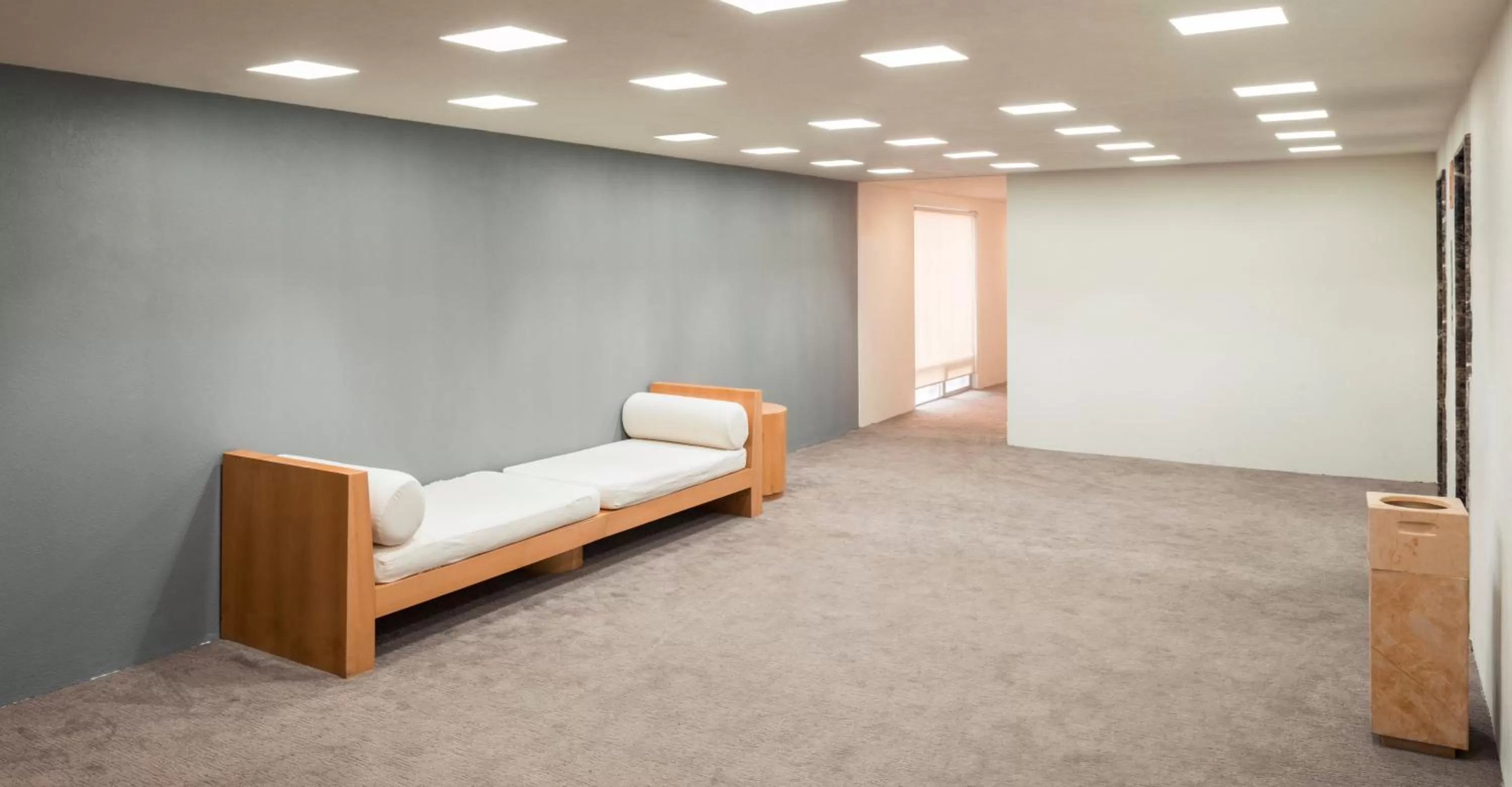 Decorative detail, Bed in Real Inn Torreon