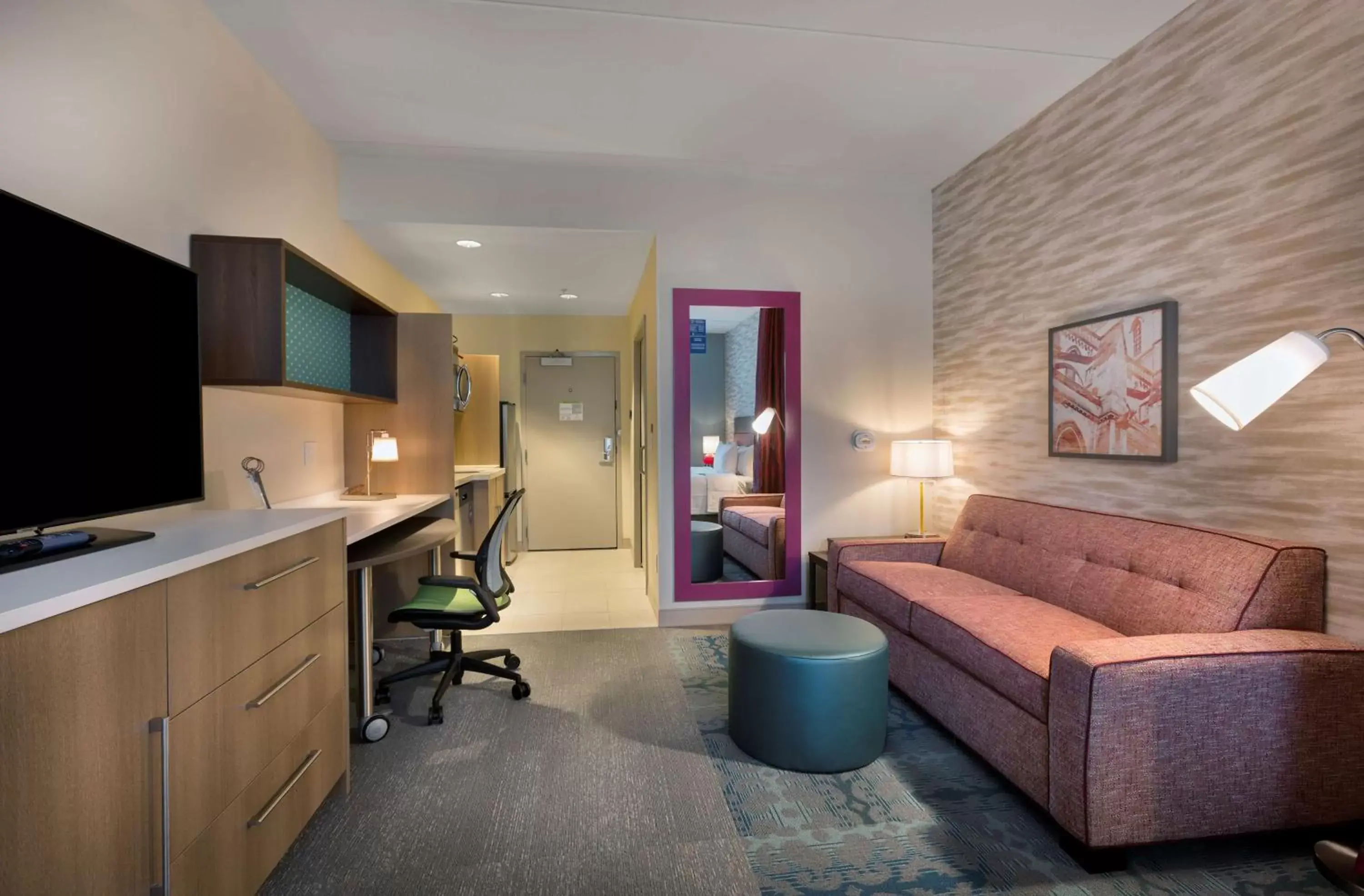 Living room in Home2 Suites By Hilton Charlotte Belmont, Nc Living room in Home2 Suites By Hilton Charlotte Belmont, Nc