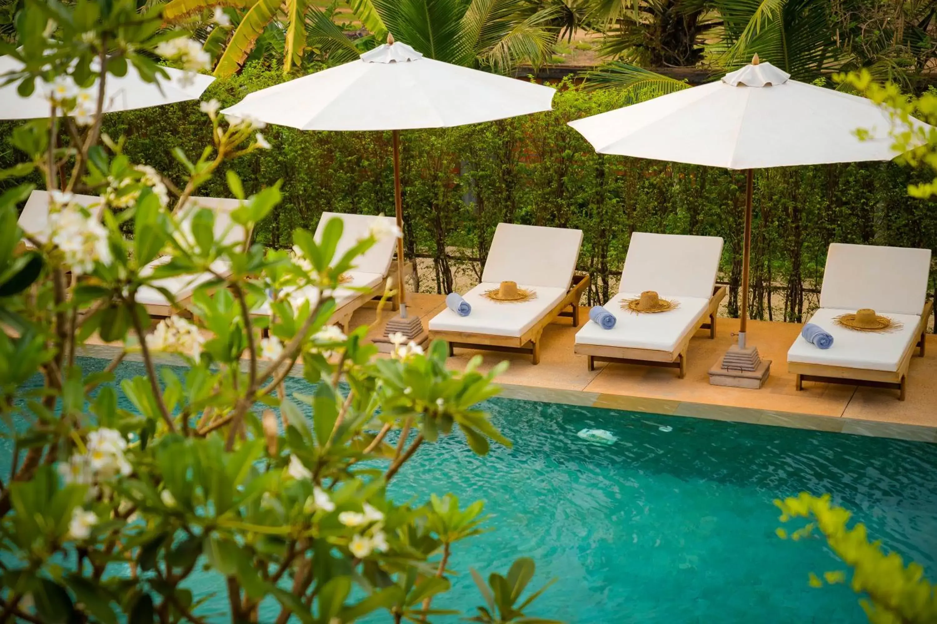 Pool view in Khmer House Resort Pool view in Khmer House Resort