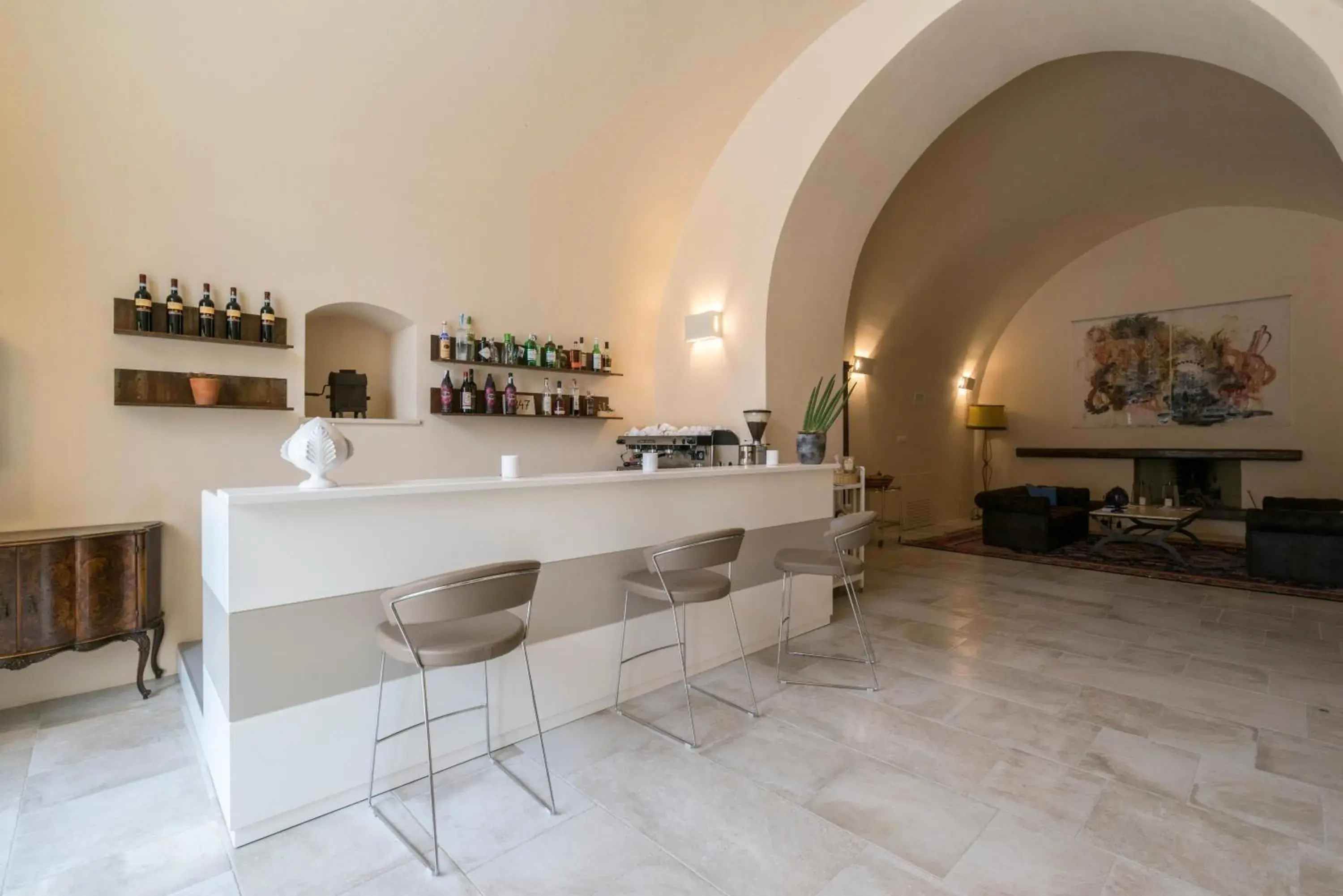 Lounge or bar in Masseria Fontana di Vite