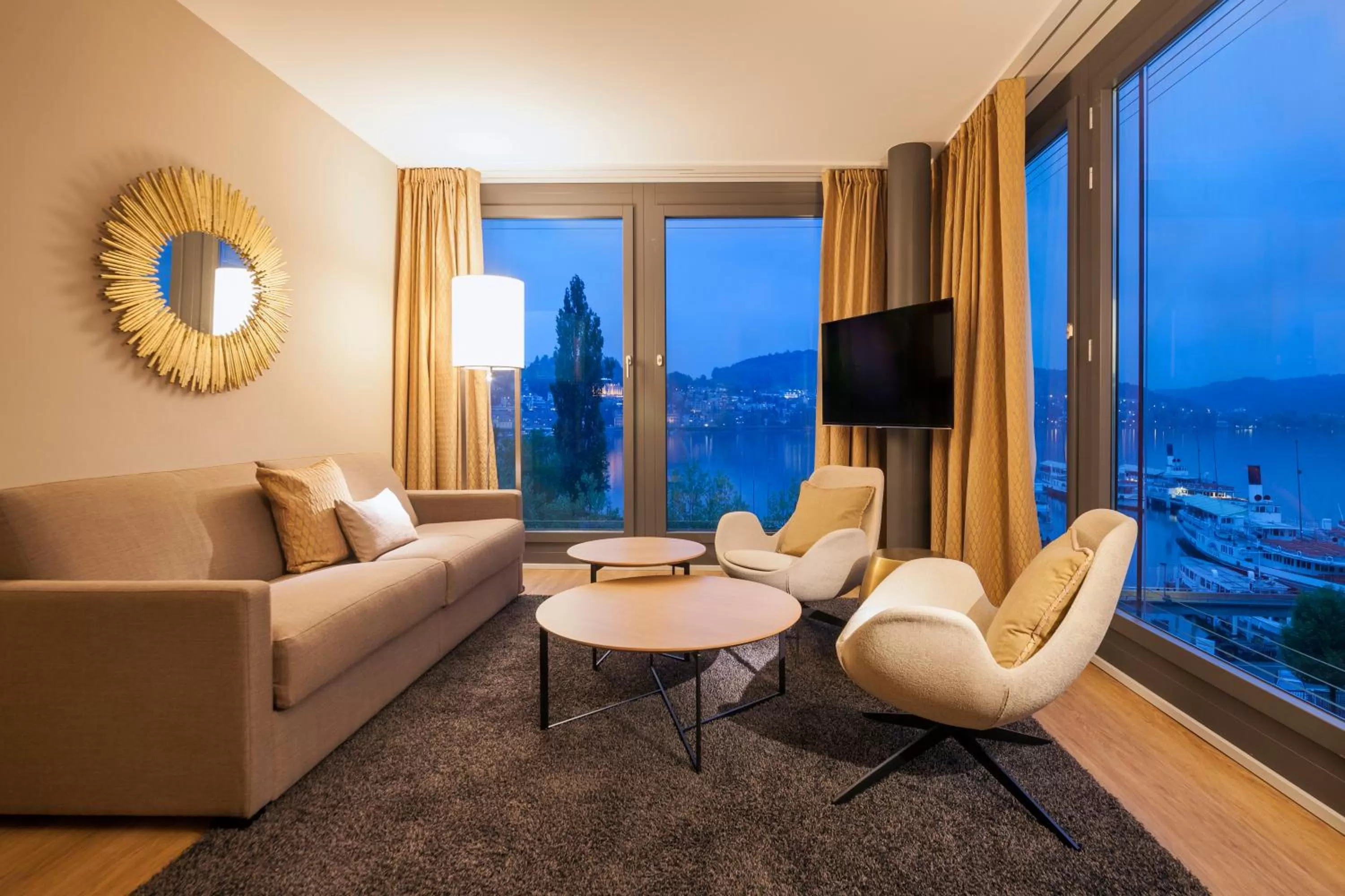 Living room in Radisson Blu Hotel, Lucerne