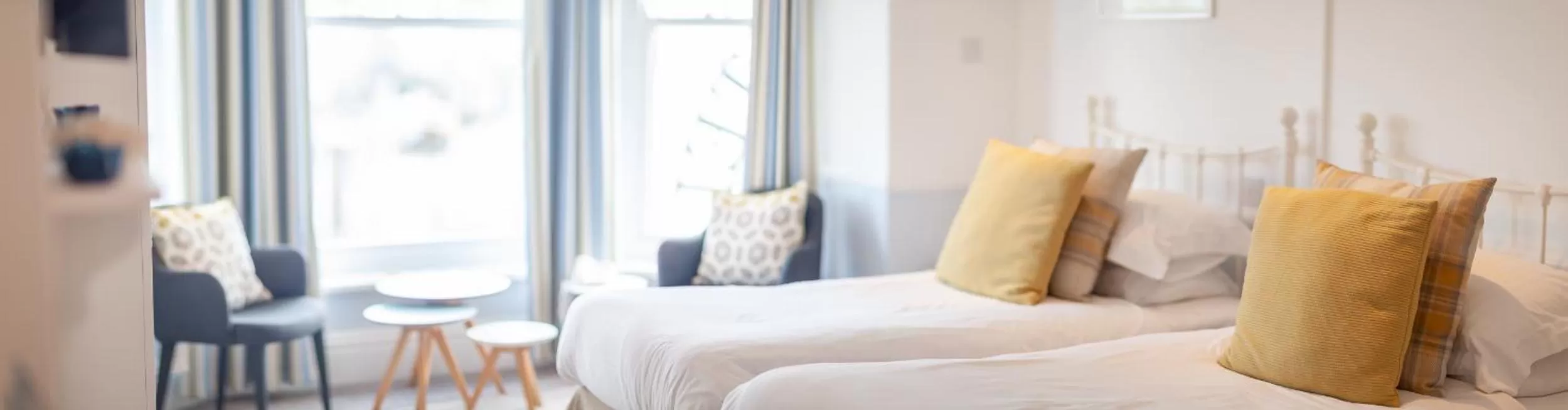 Bed in The Seaview Hotel And Restaurant