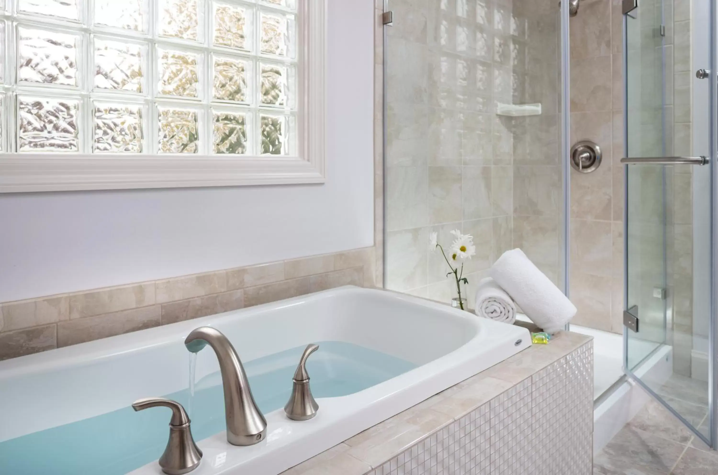 Decorative detail, Bathroom in Inn at Huntingfield Creek