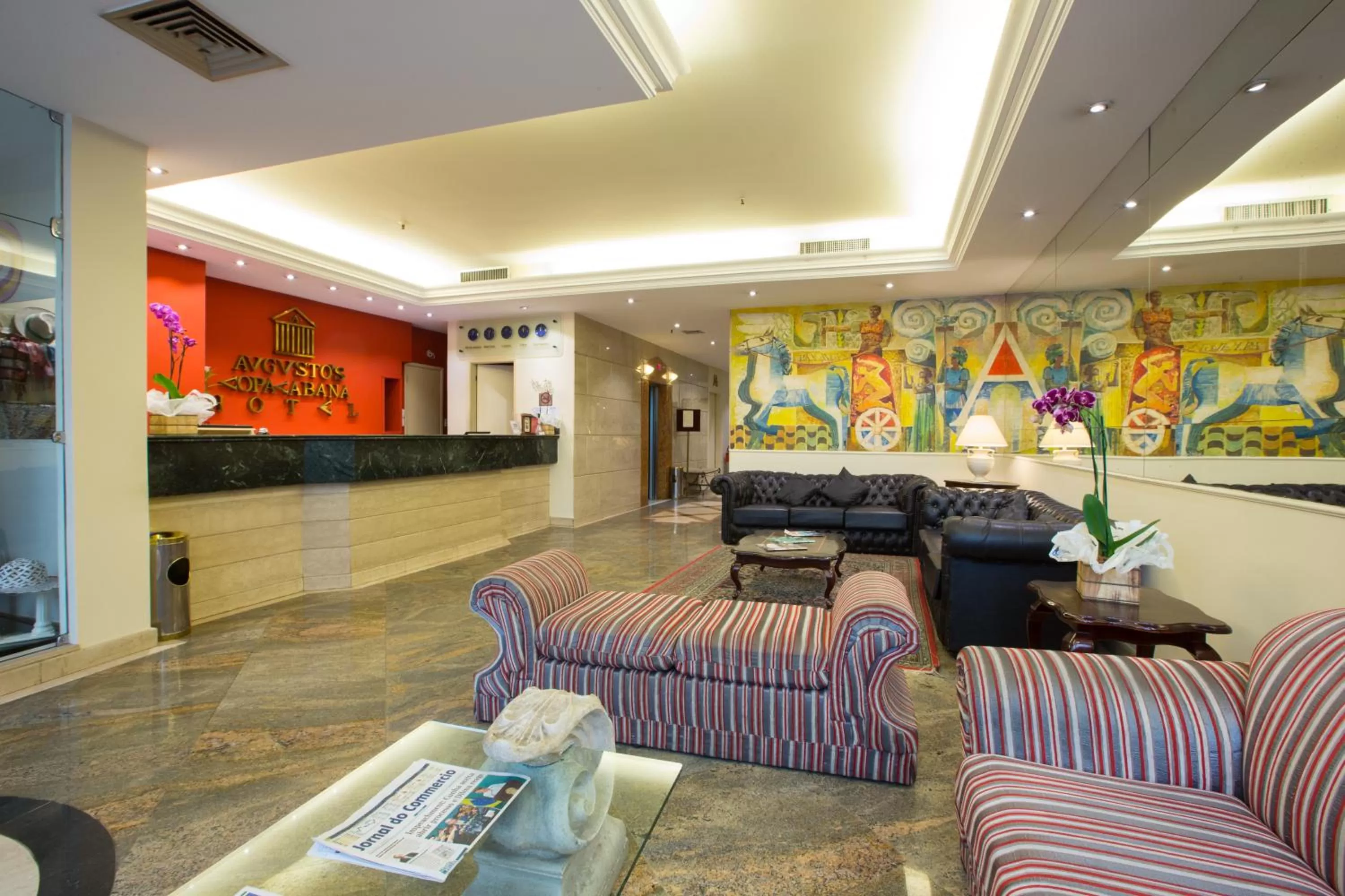 Lobby or reception in Augusto's Copacabana Hotel