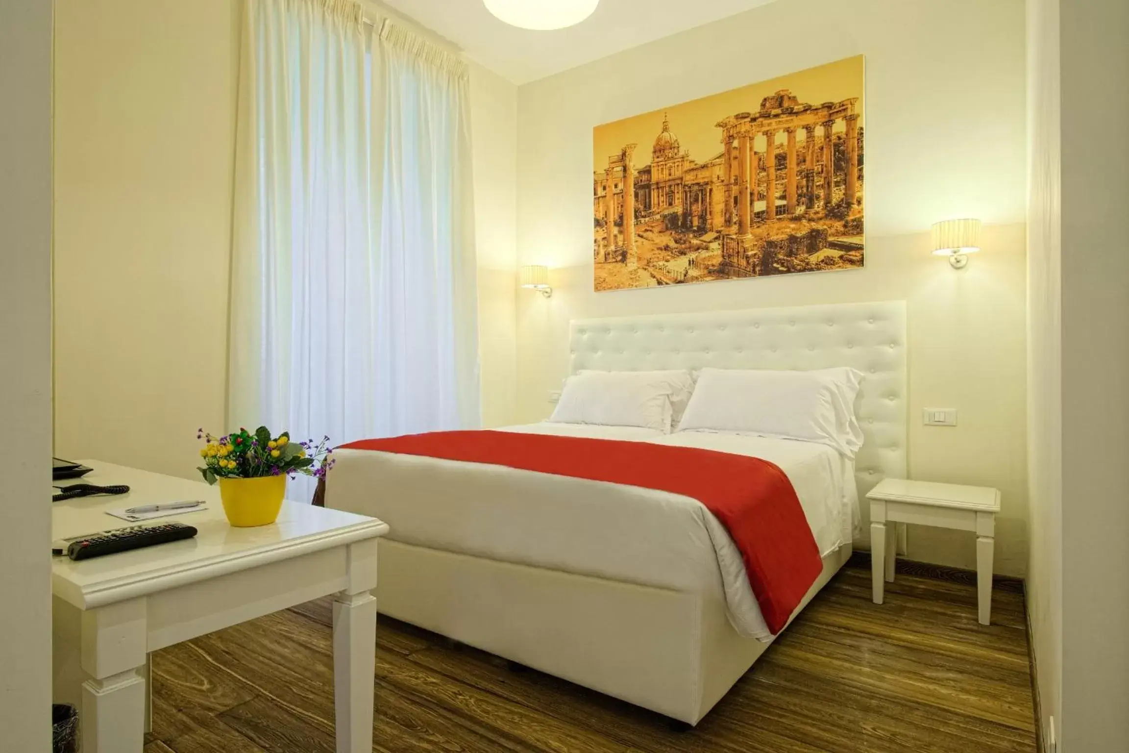 Bed in Star Vatican Rooms