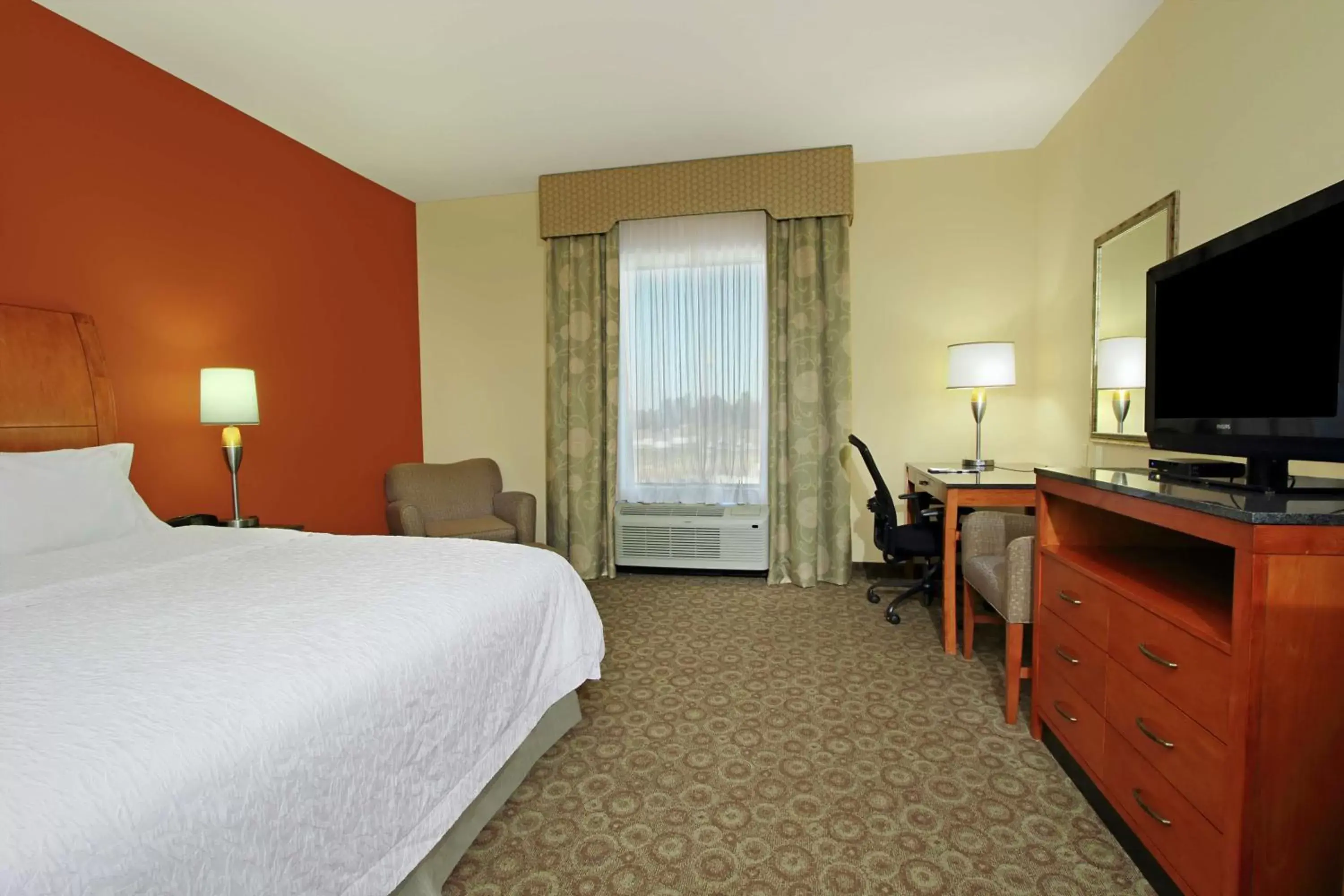 Bedroom, TV/Entertainment Center in Hampton Inn & Suites Buffalo