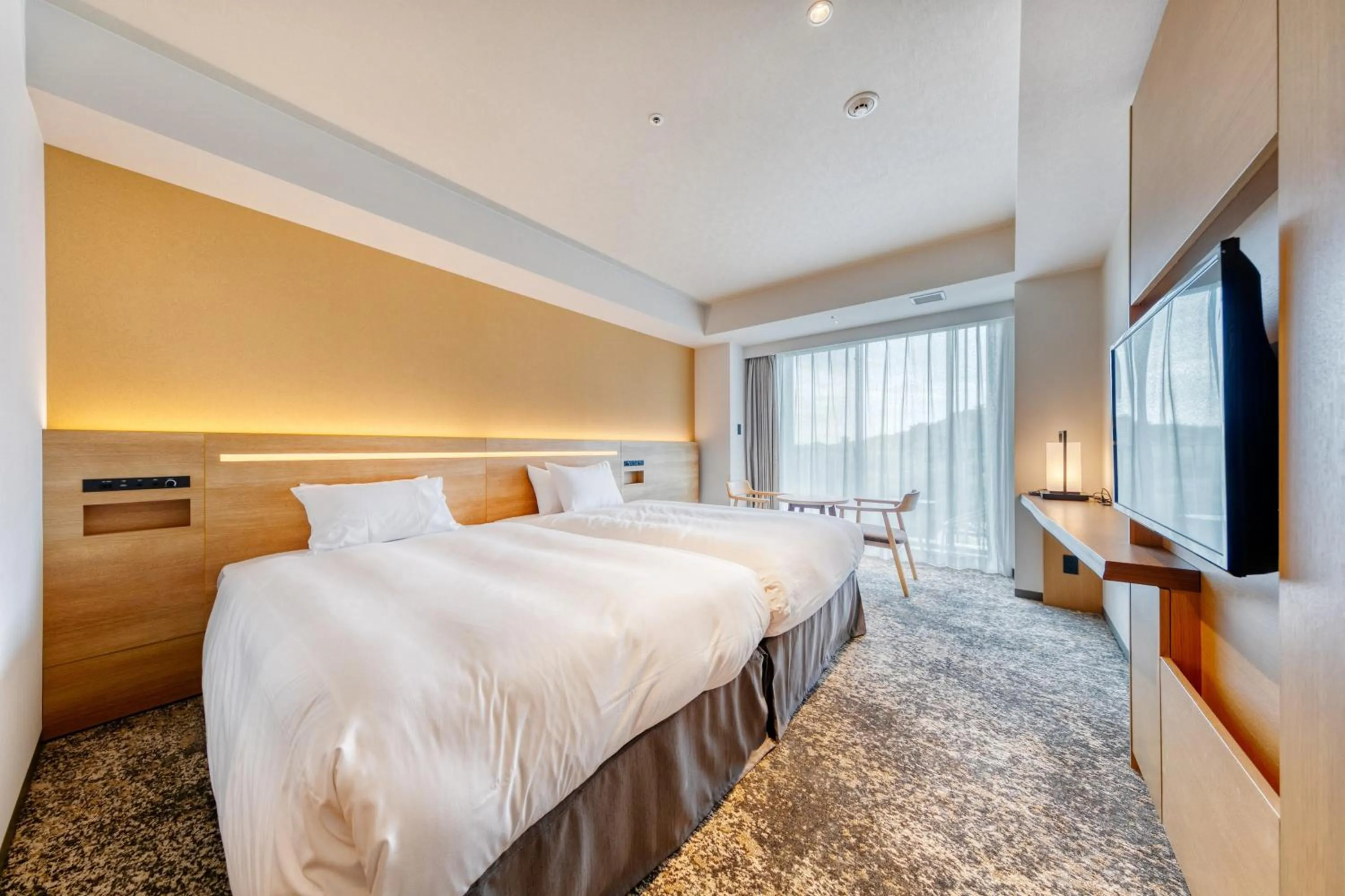 Photo of the whole room, Bed in Umekoji Potel KYOTO