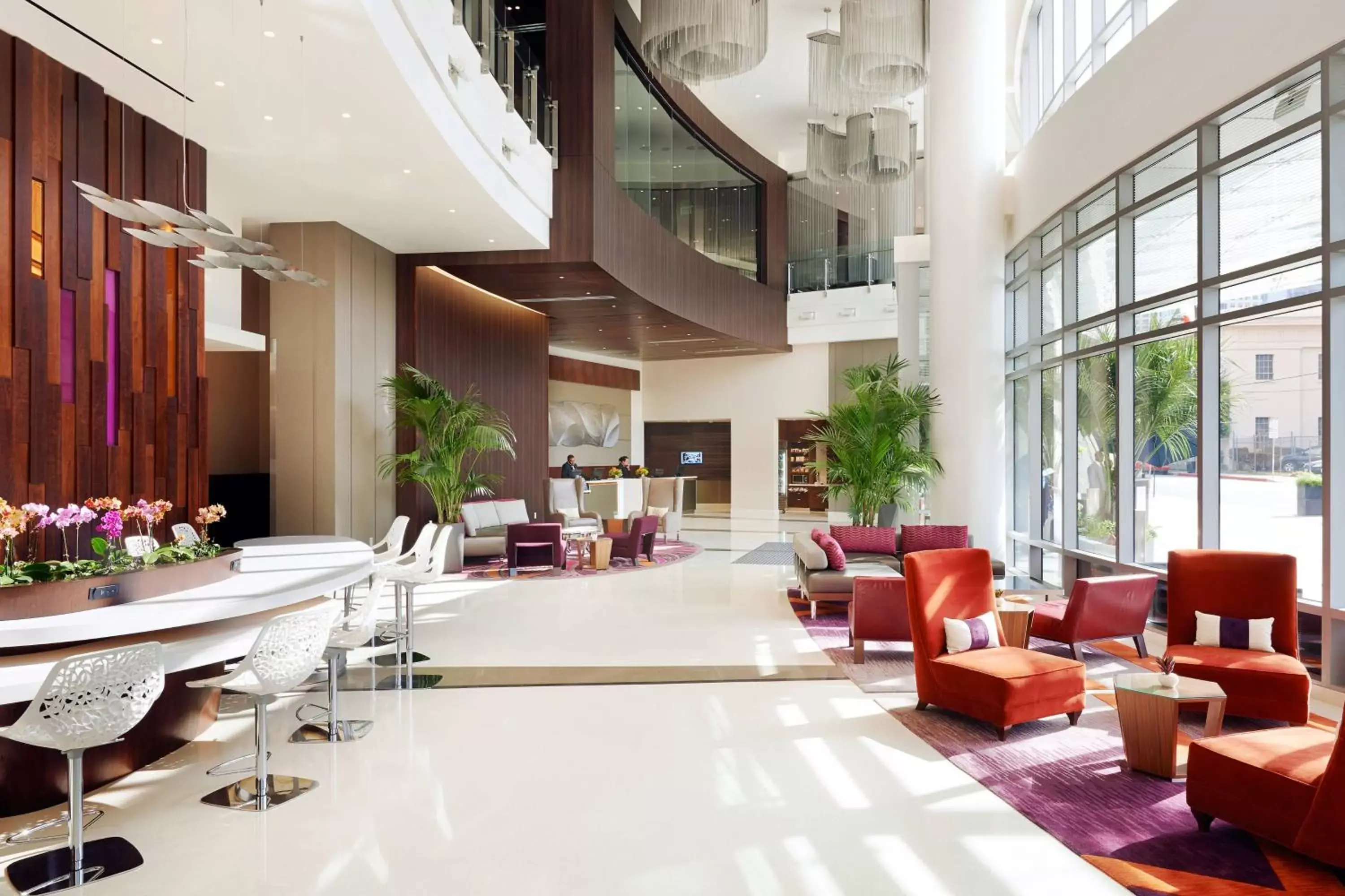 Lobby or reception, Restaurant/Places to Eat in Courtyard by Marriott Los Angeles L.A. LIVE