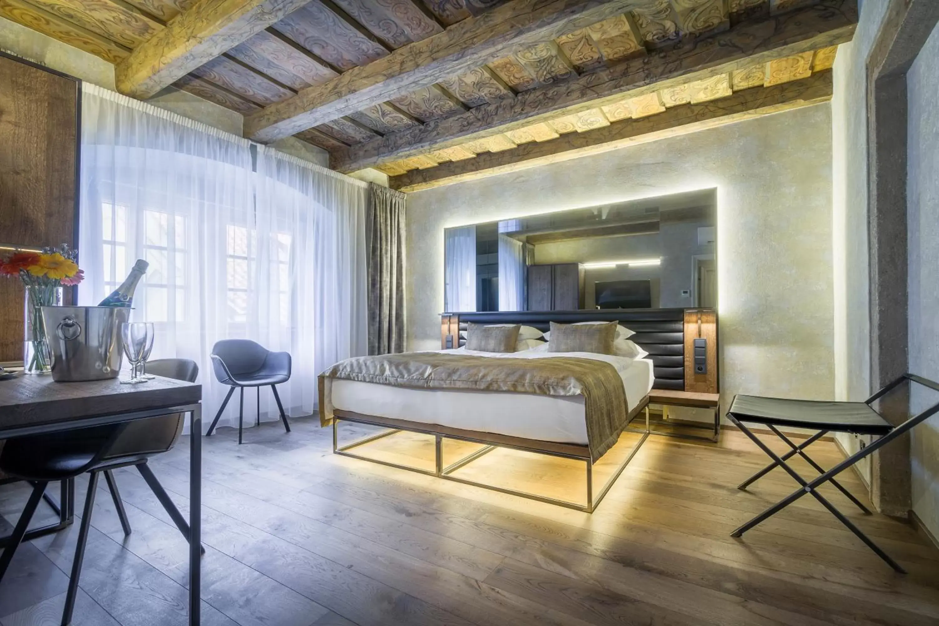 Bedroom, Bed in Hotel Waldstein