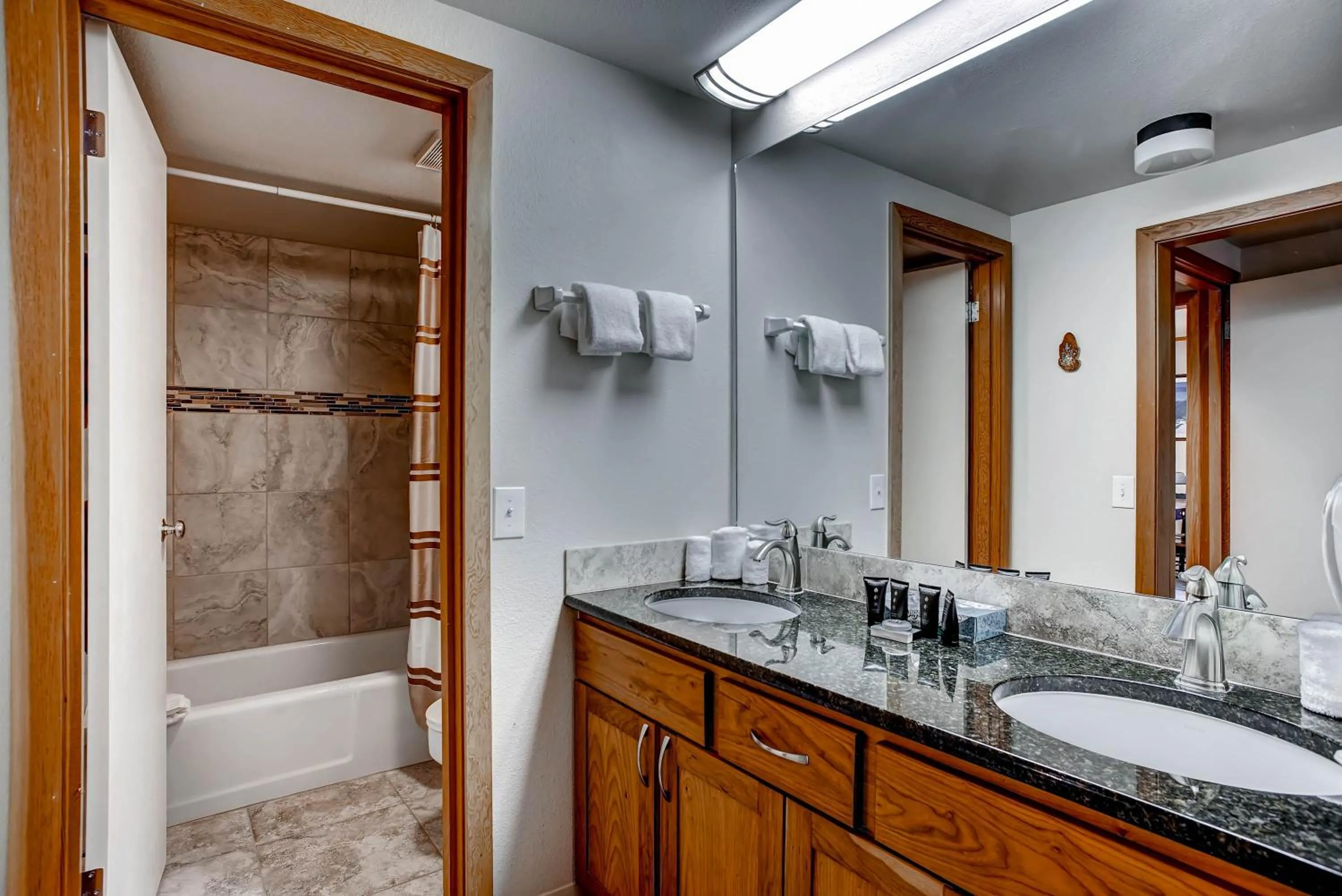 Bathroom in Evergreen Condominiums by Keystone Resort