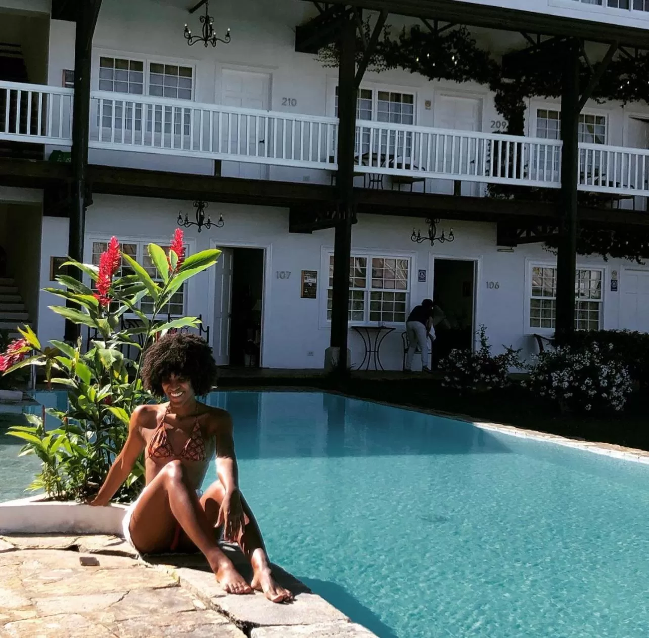 Patio in Hotel Luisiana