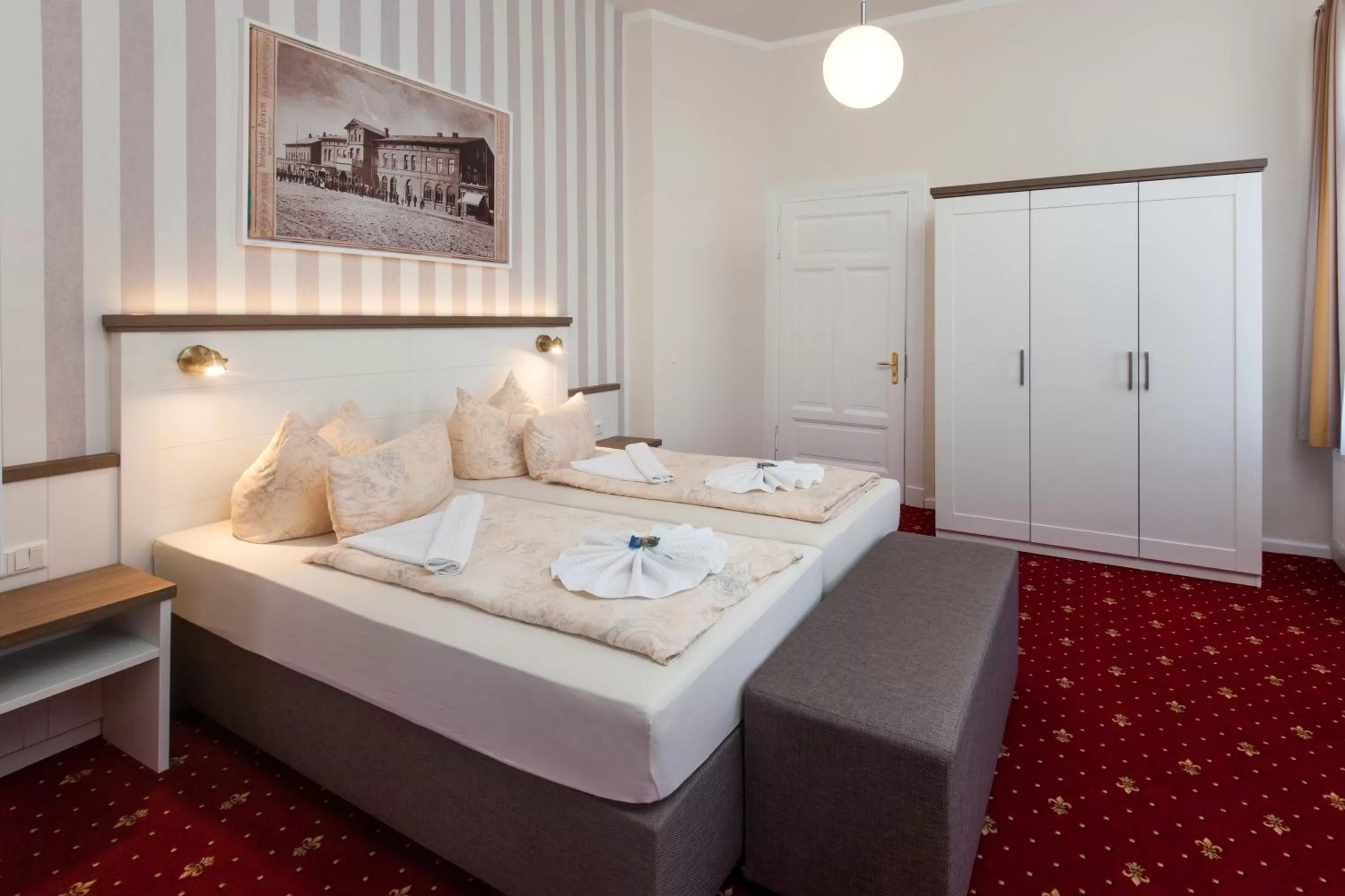 Bed in Hotel Weisse Düne