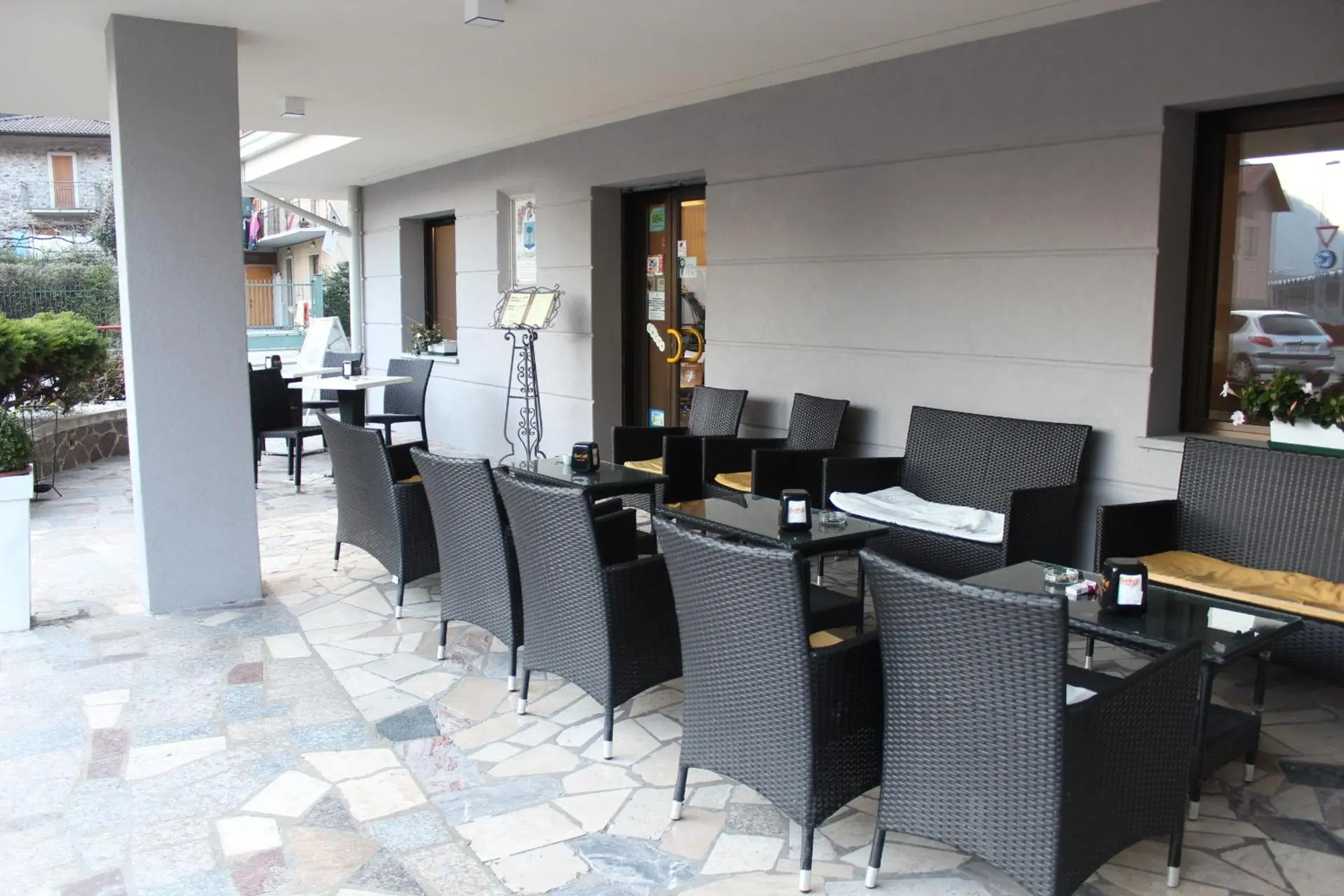 Balcony/Terrace, Restaurant/Places to Eat in Hotel Riposo