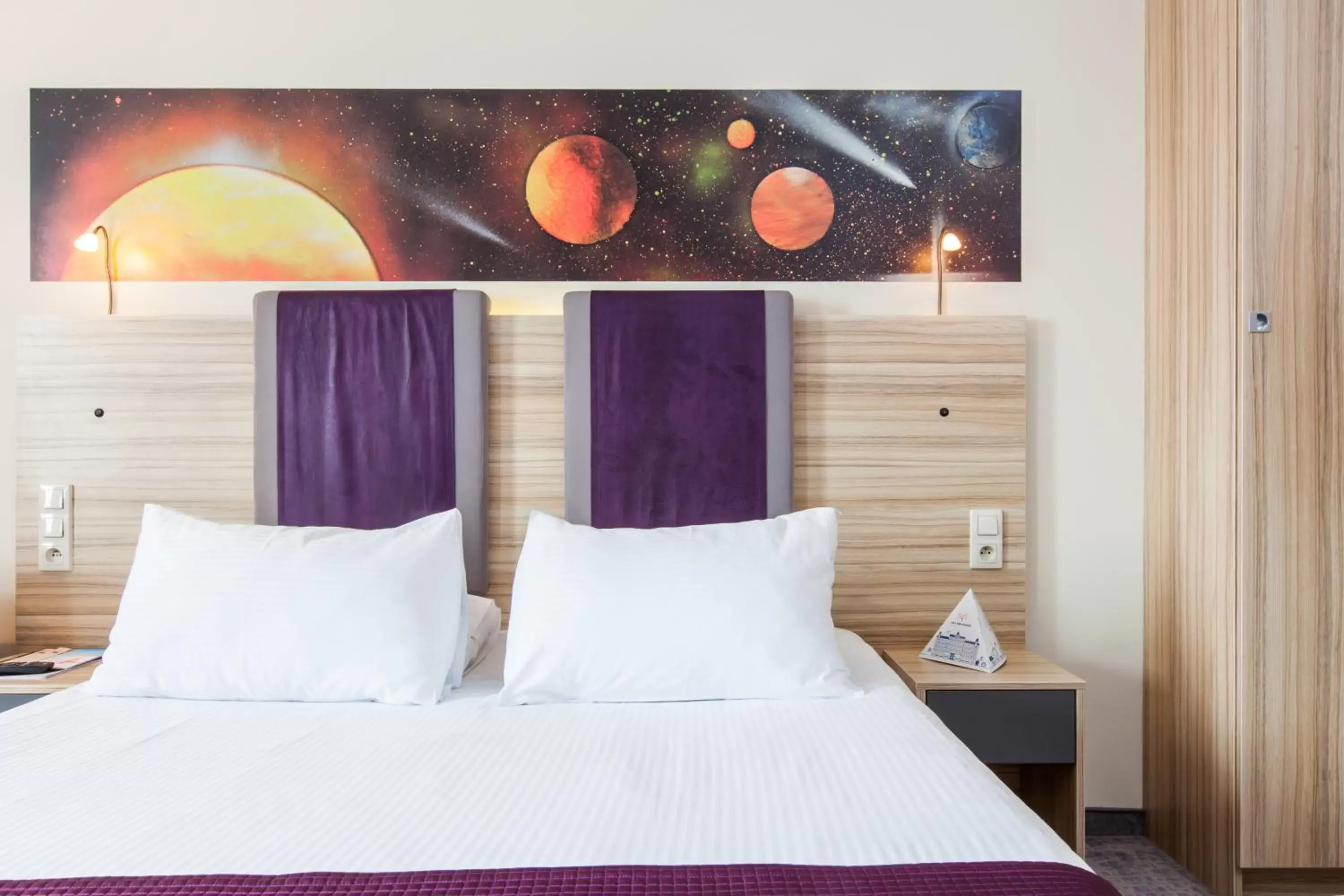 Photo of the whole room, Bed in Galaxy Hotel