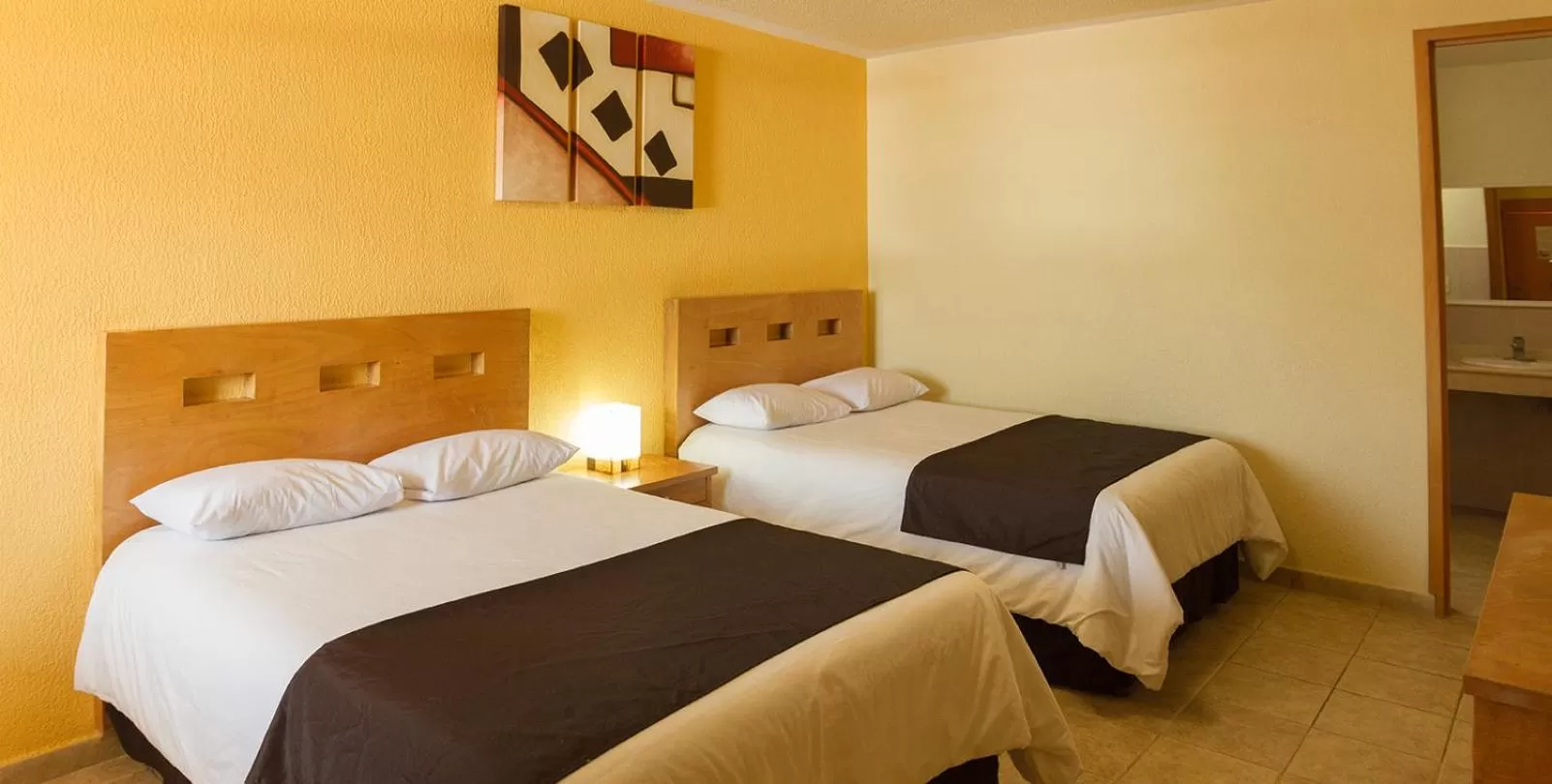 Bed in Hotel Posada Santa Bertha