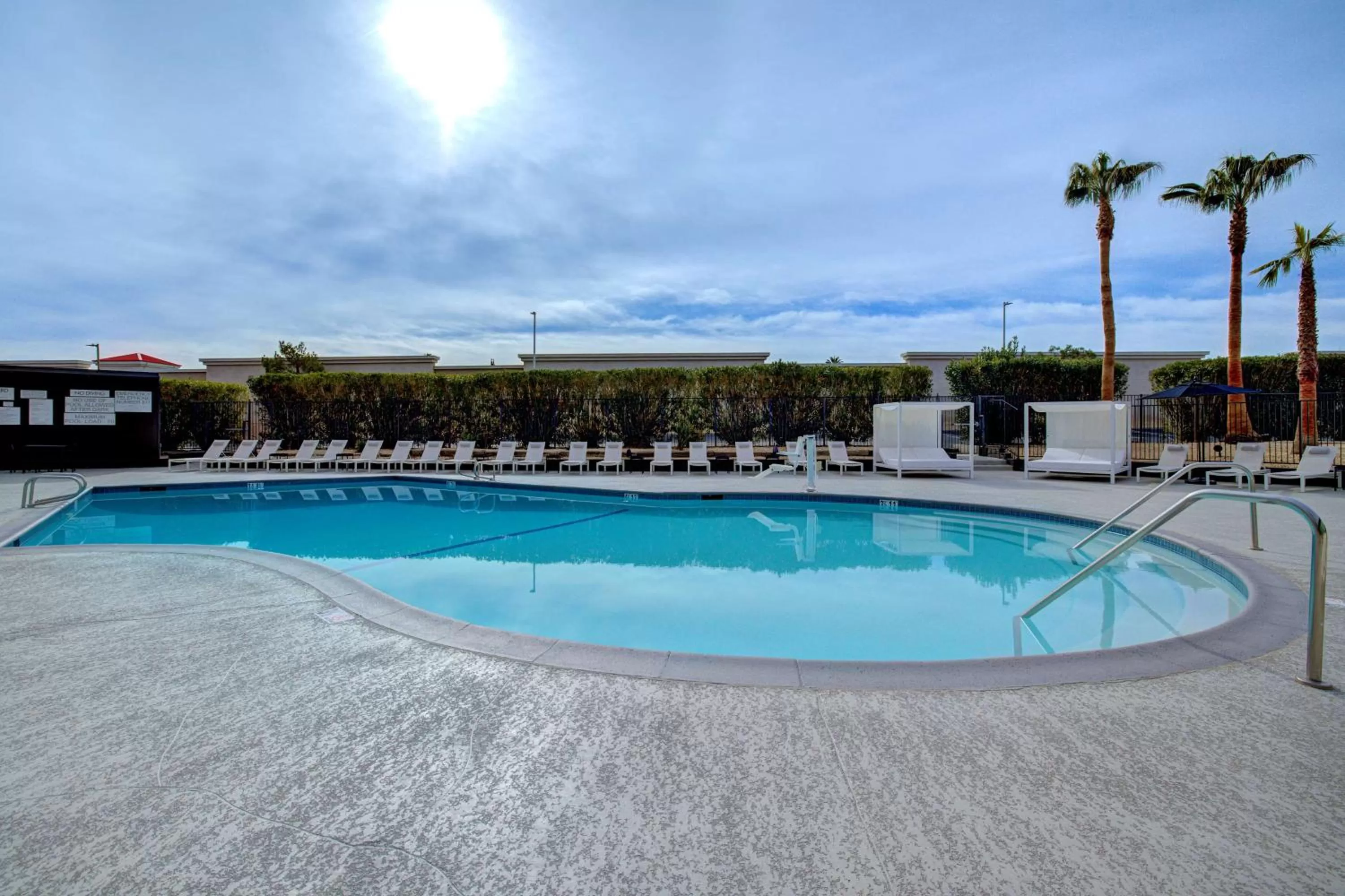 Pool view in Doubletree By Hilton Palmdale, Ca