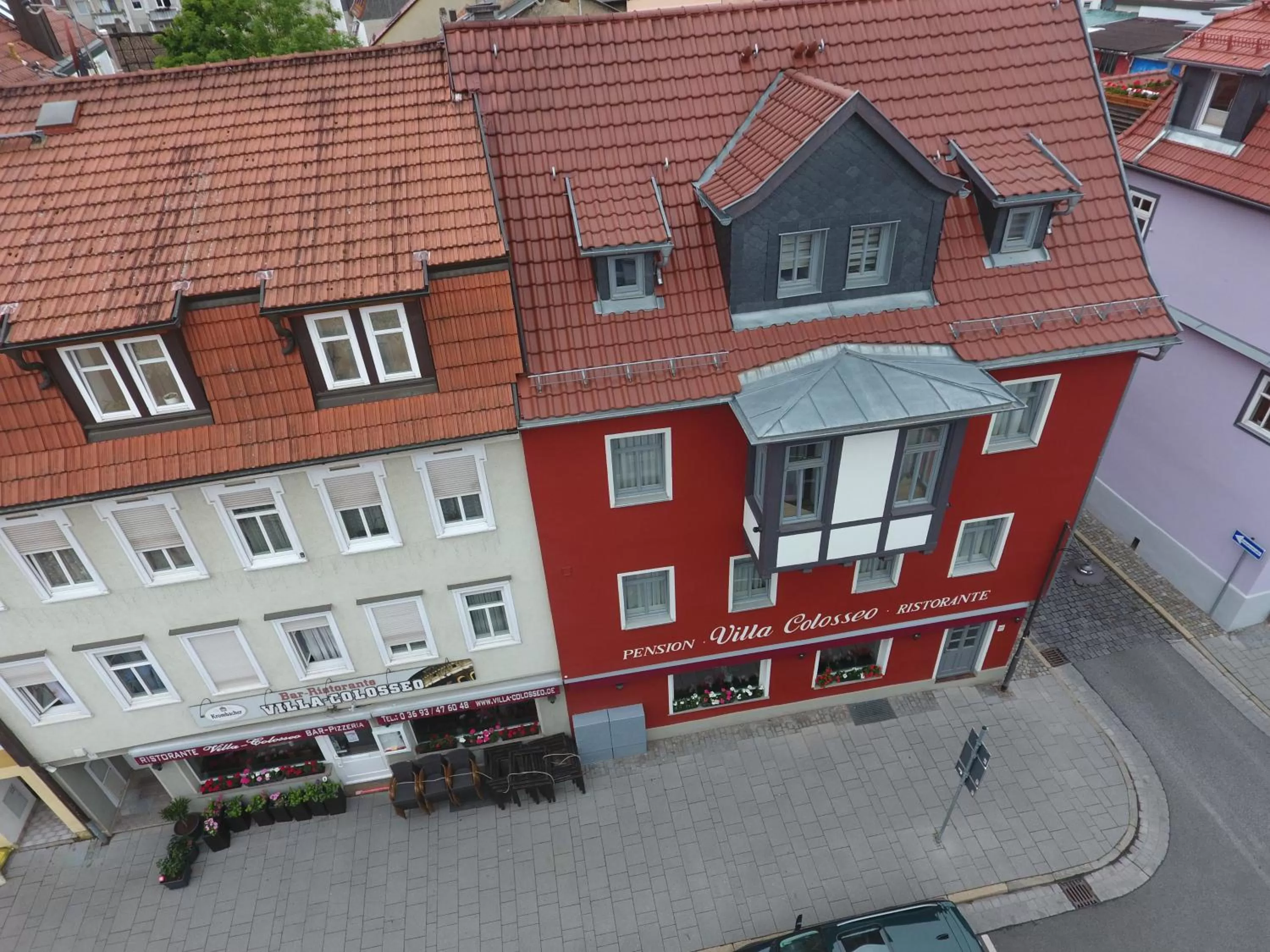 Street view in Pension Villa Colosseo im Herzen von Meiningen